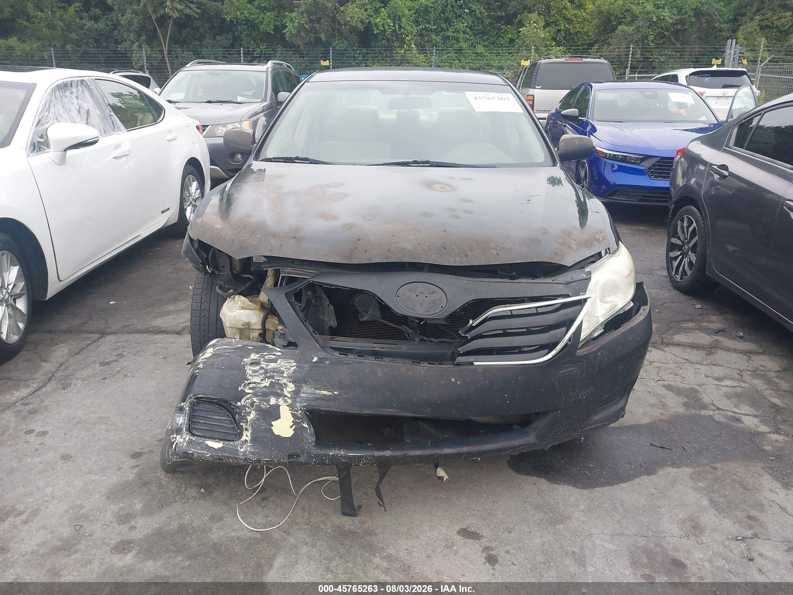 2010 Toyota Camry   Черный vin: 4T1BF3EK4AU080959