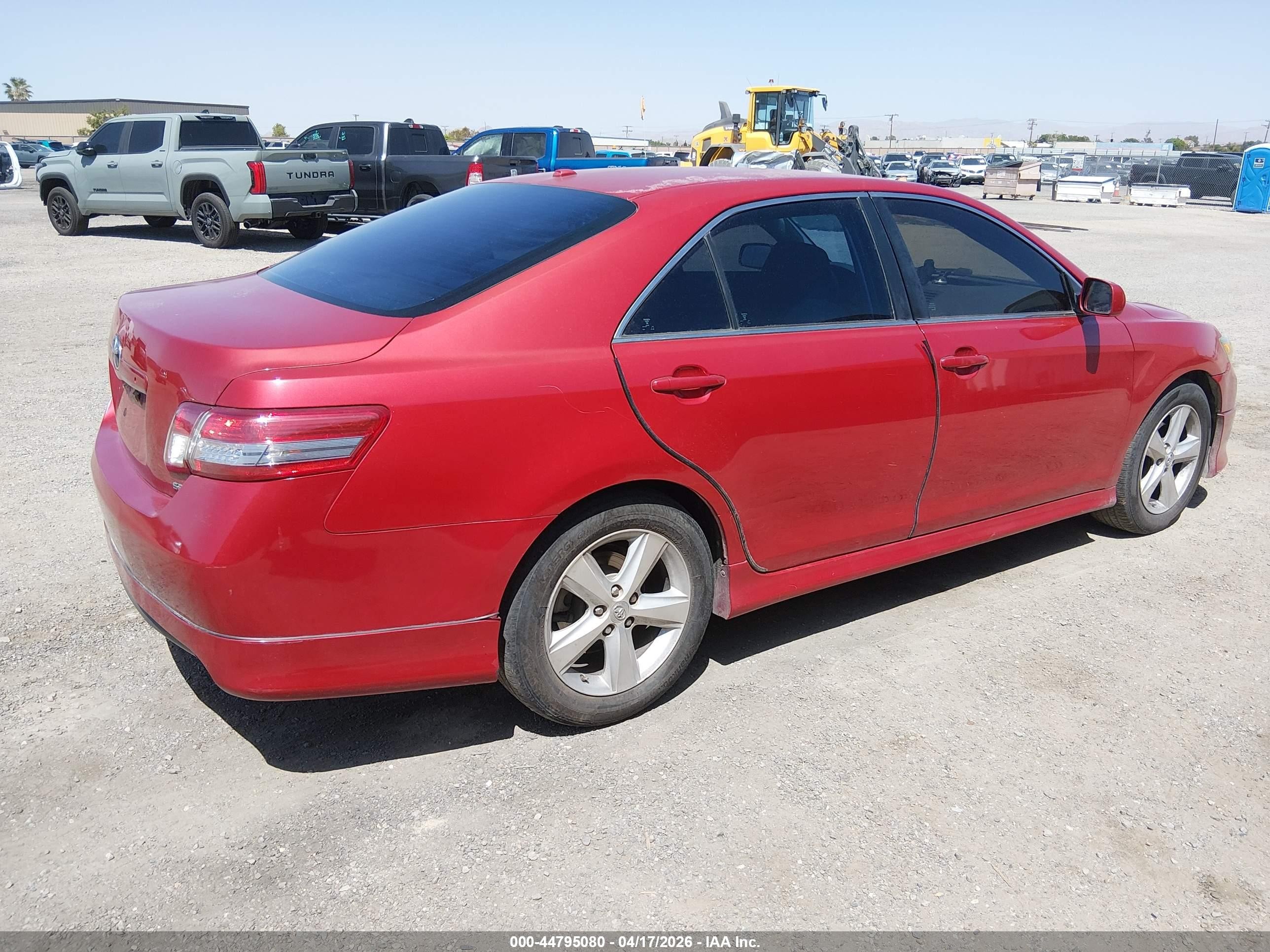 2010 Toyota Camry Se Red vin: 4T1BF3EK4AU097311