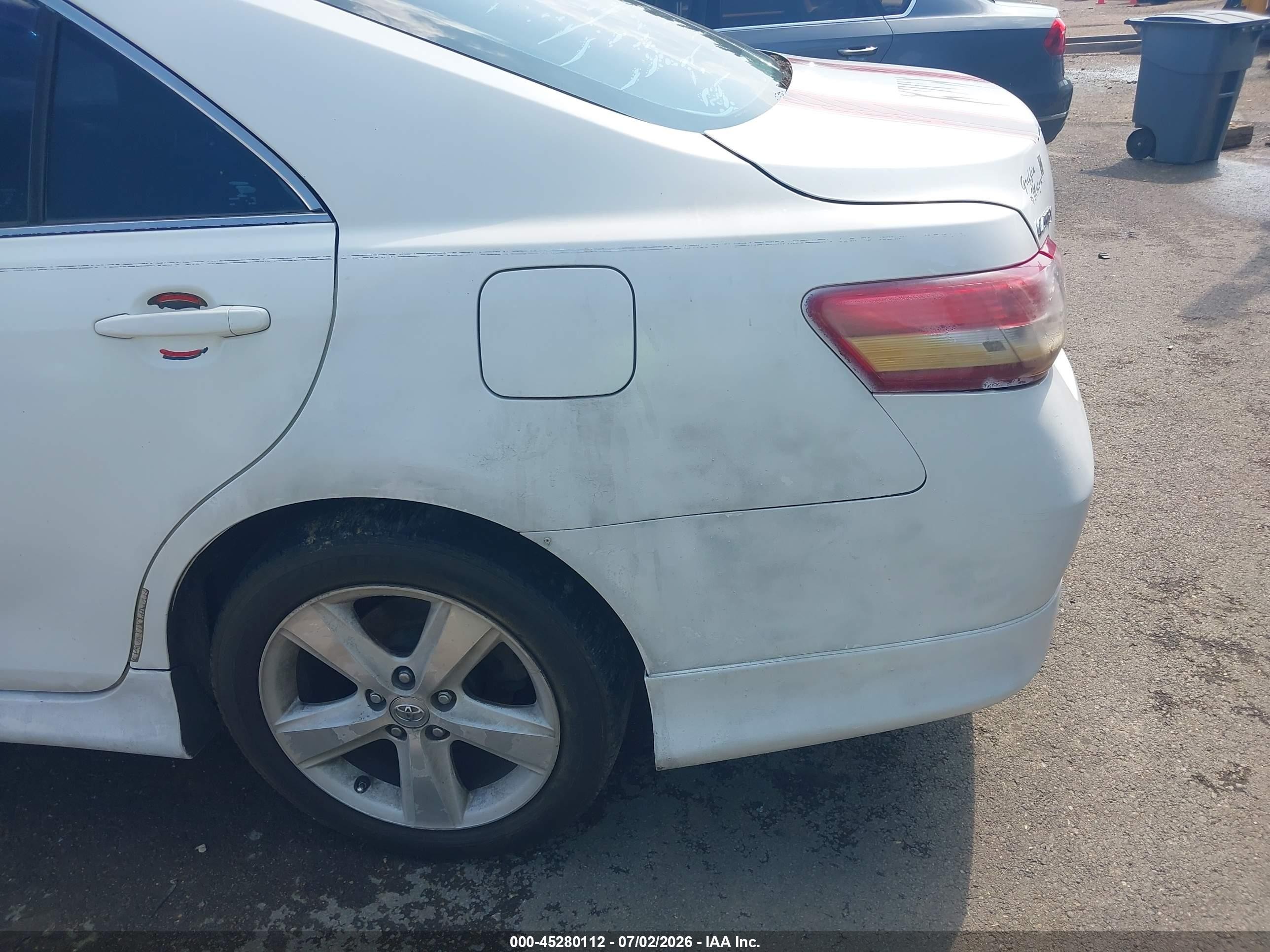 2010 Toyota Camry Se White vin: 4T1BF3EK4AU553744