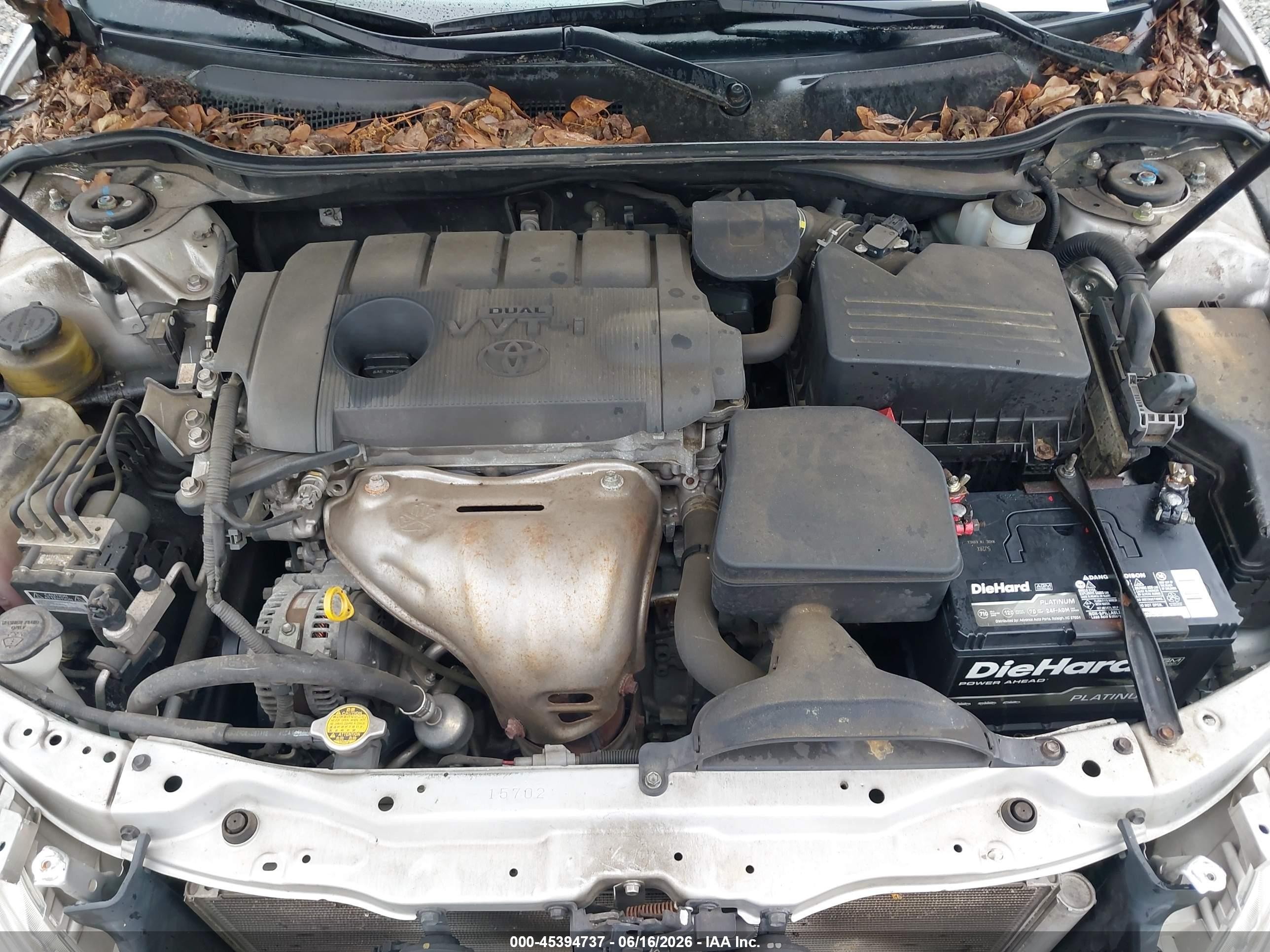 2011 Toyota Camry Le Серый vin: 4T1BF3EK4BU139283