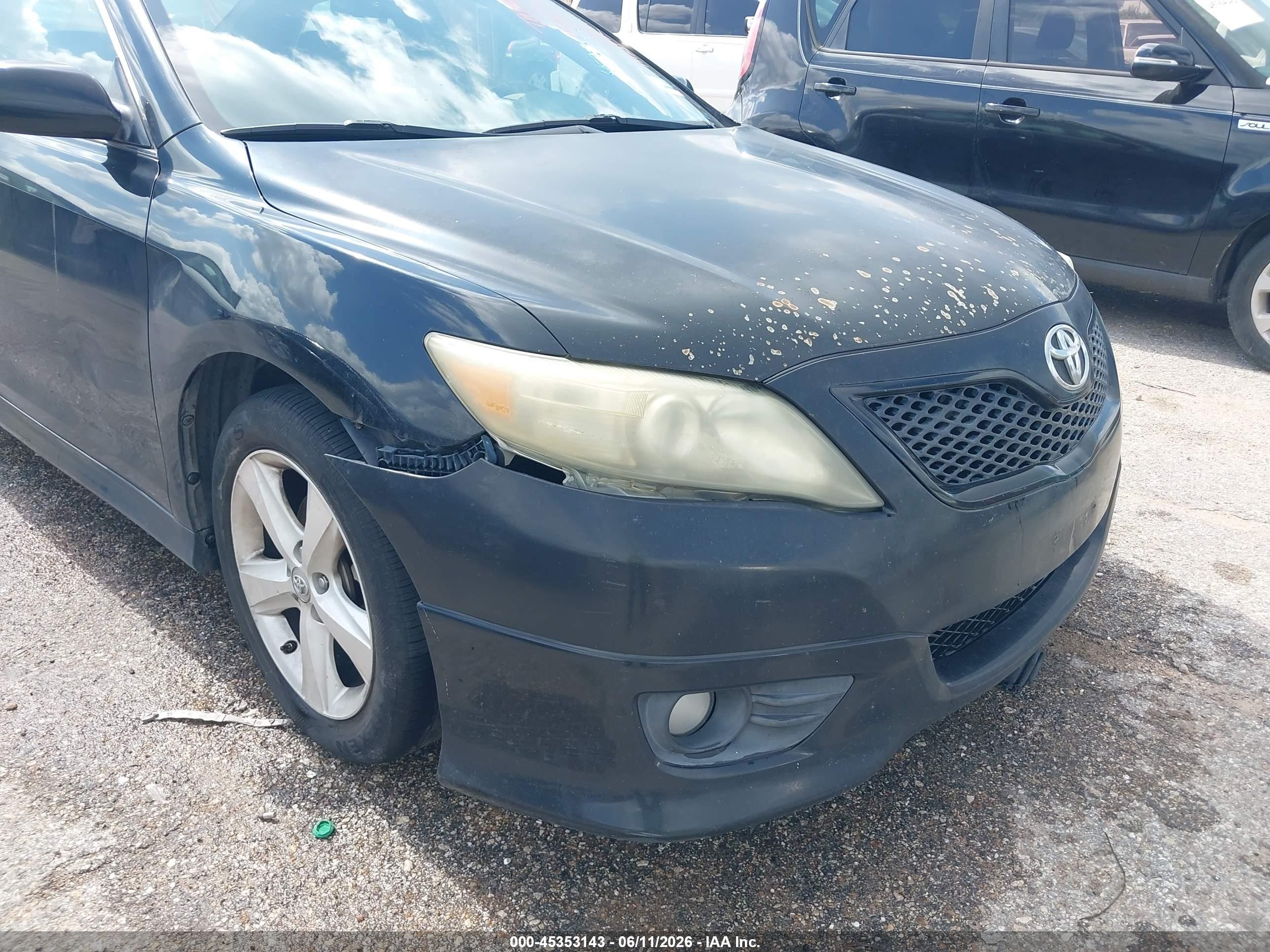 2011 Toyota Camry Se Black vin: 4T1BF3EK4BU158139