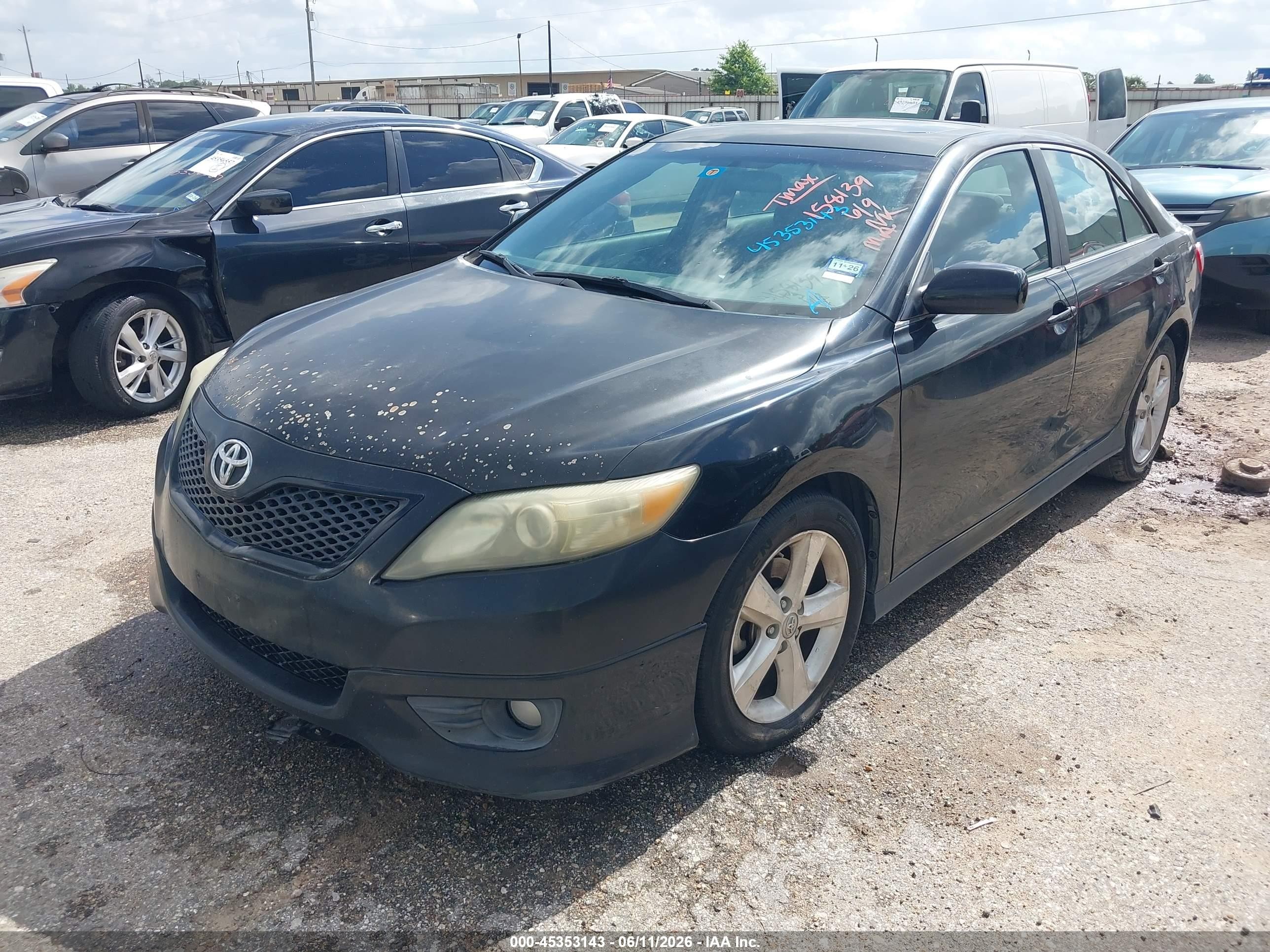 2011 Toyota Camry Se Black vin: 4T1BF3EK4BU158139