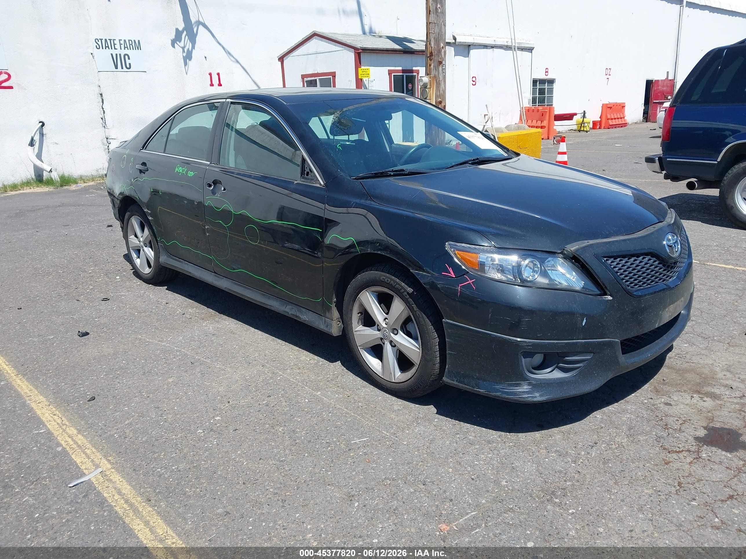 2011 Toyota Camry Se Black vin: 4T1BF3EK4BU161865