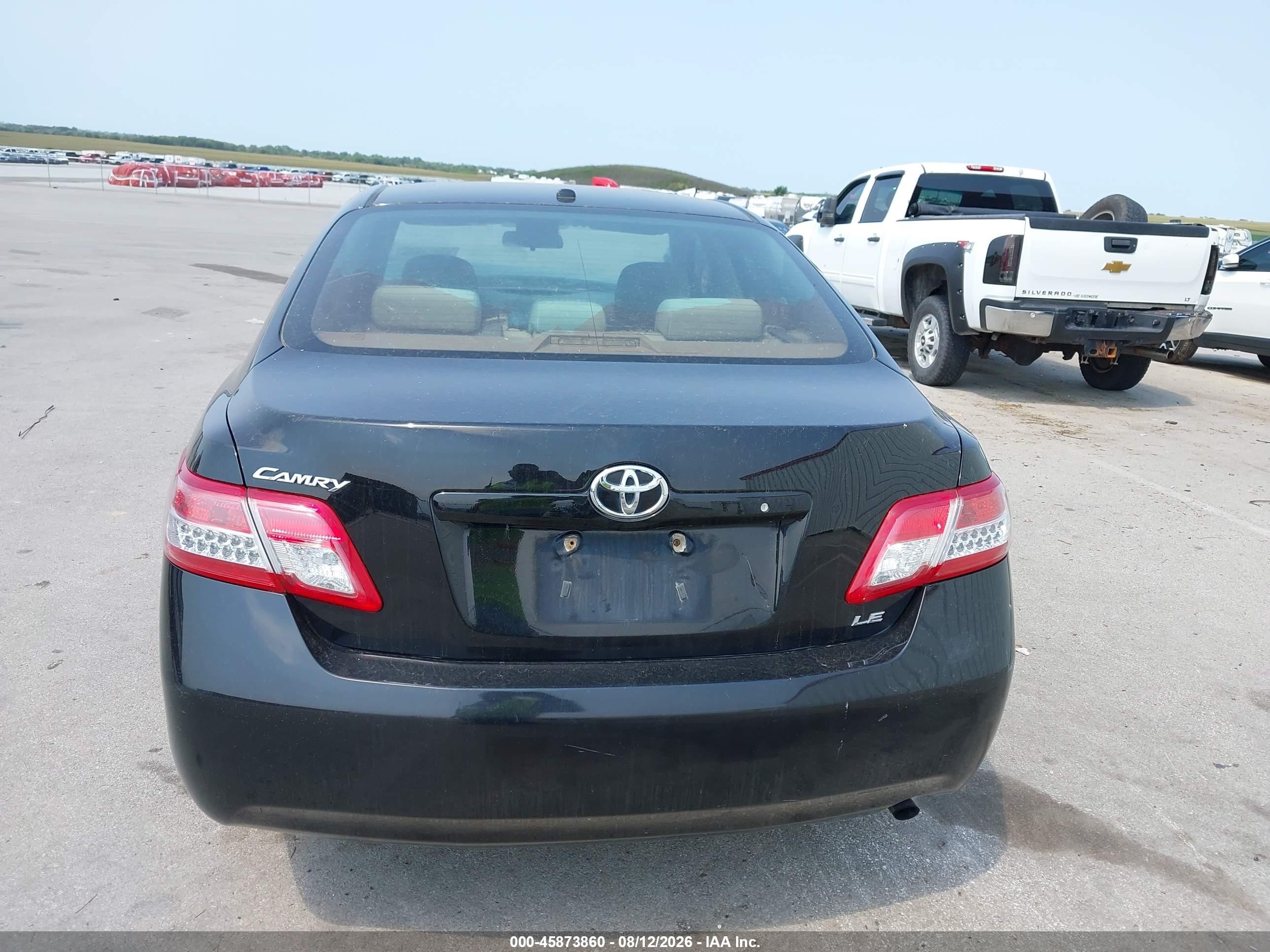 2011 Toyota Camry Le Black vin: 4T1BF3EK4BU184000