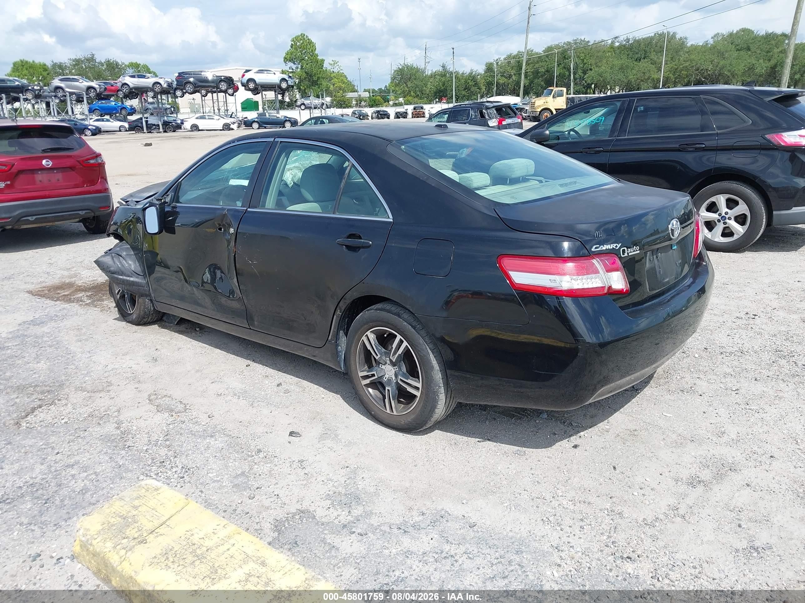 2011 Toyota Camry Black vin: 4T1BF3EK4BU200972