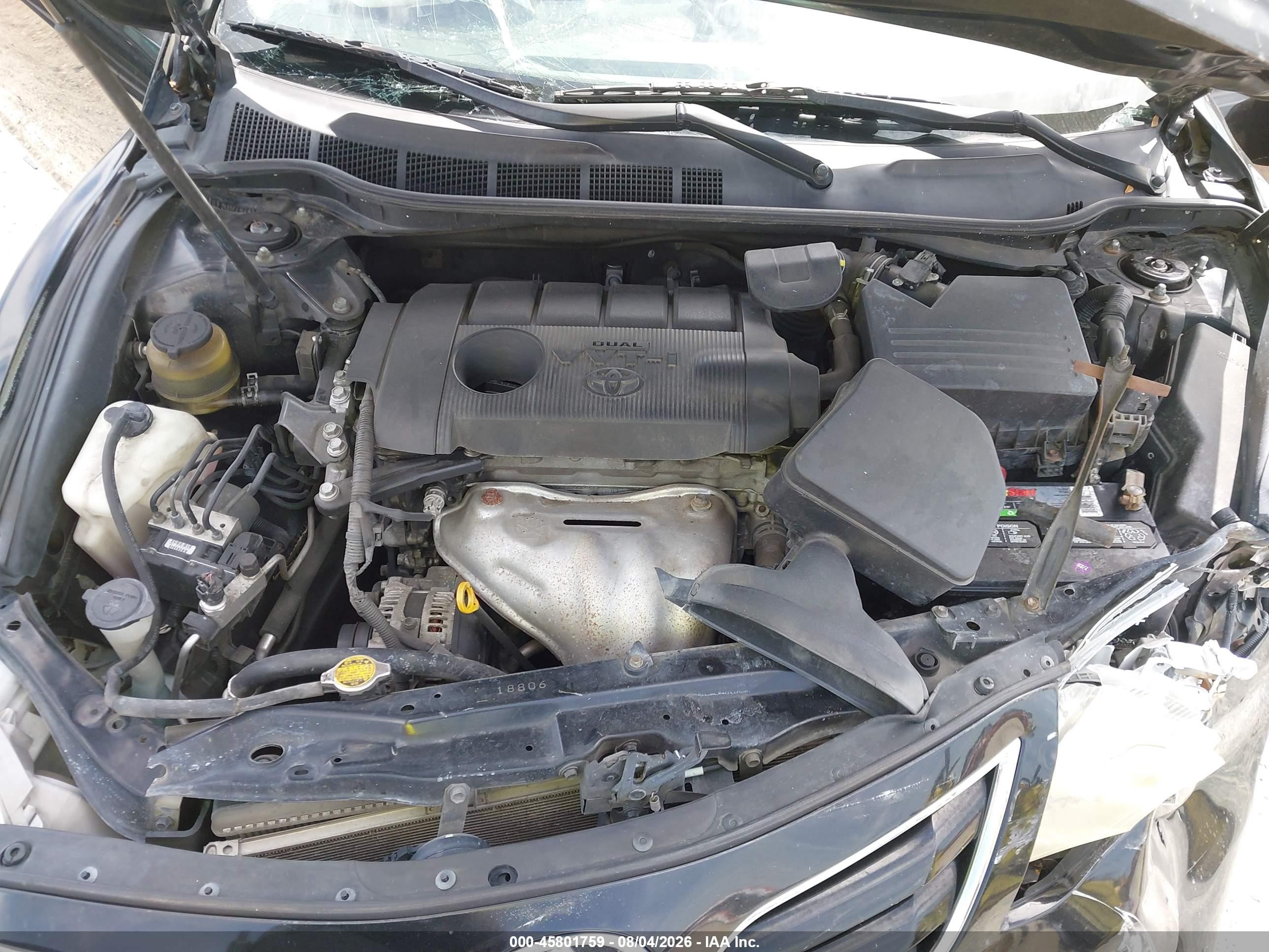 2011 Toyota Camry Black vin: 4T1BF3EK4BU200972