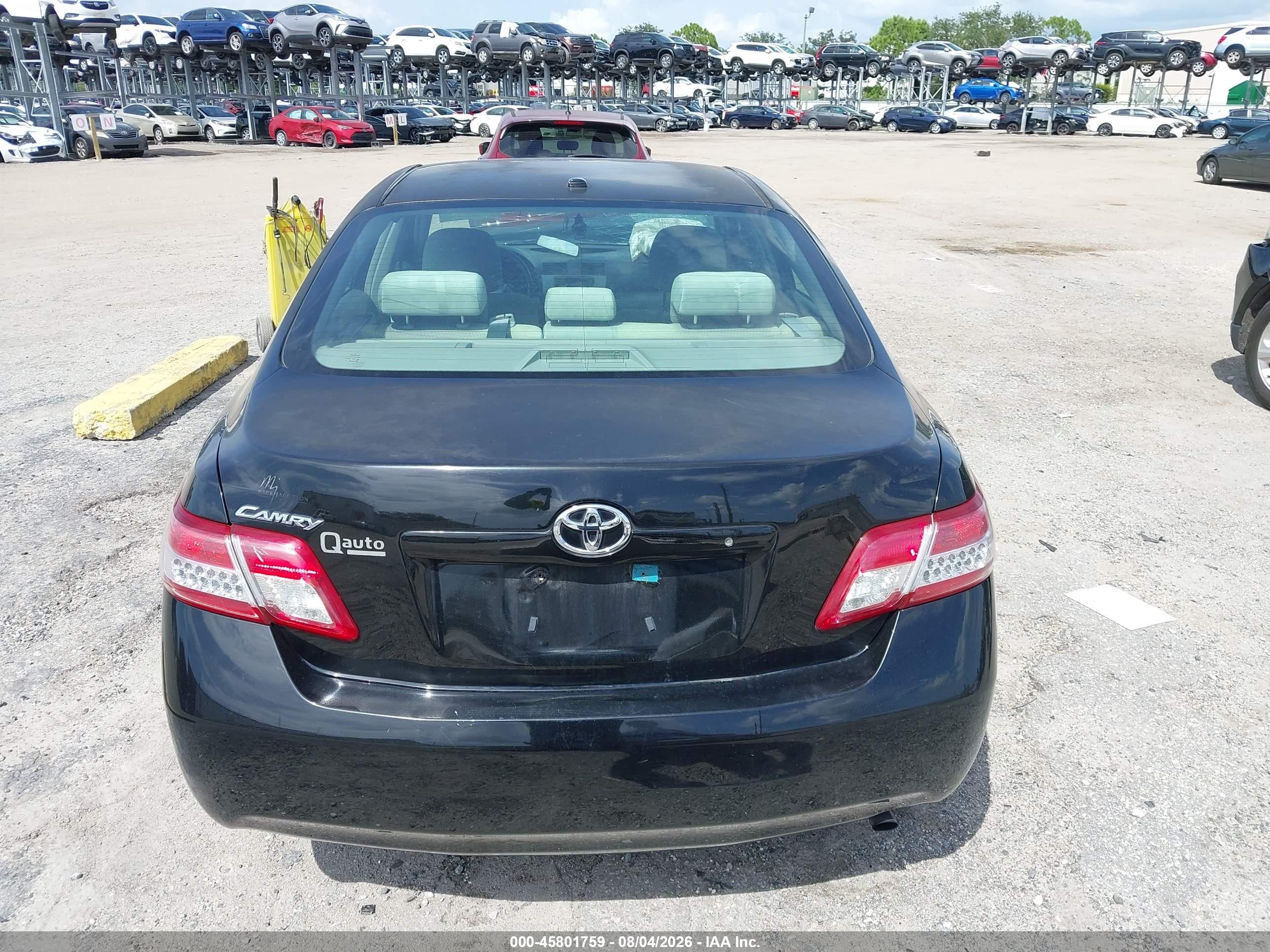 2011 Toyota Camry Black vin: 4T1BF3EK4BU200972