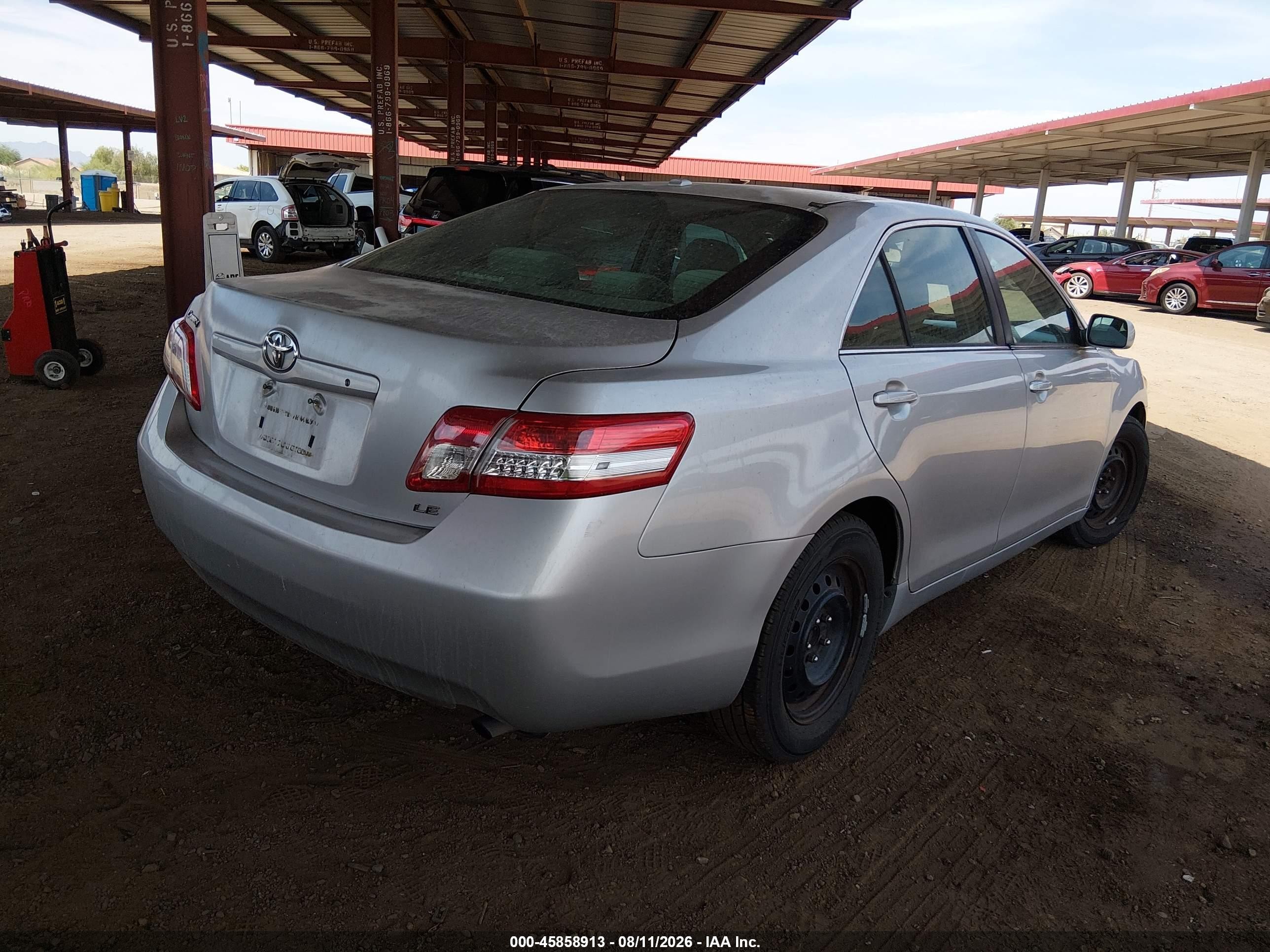 2011 Toyota Camry Le Silver vin: 4T1BF3EK4BU212684