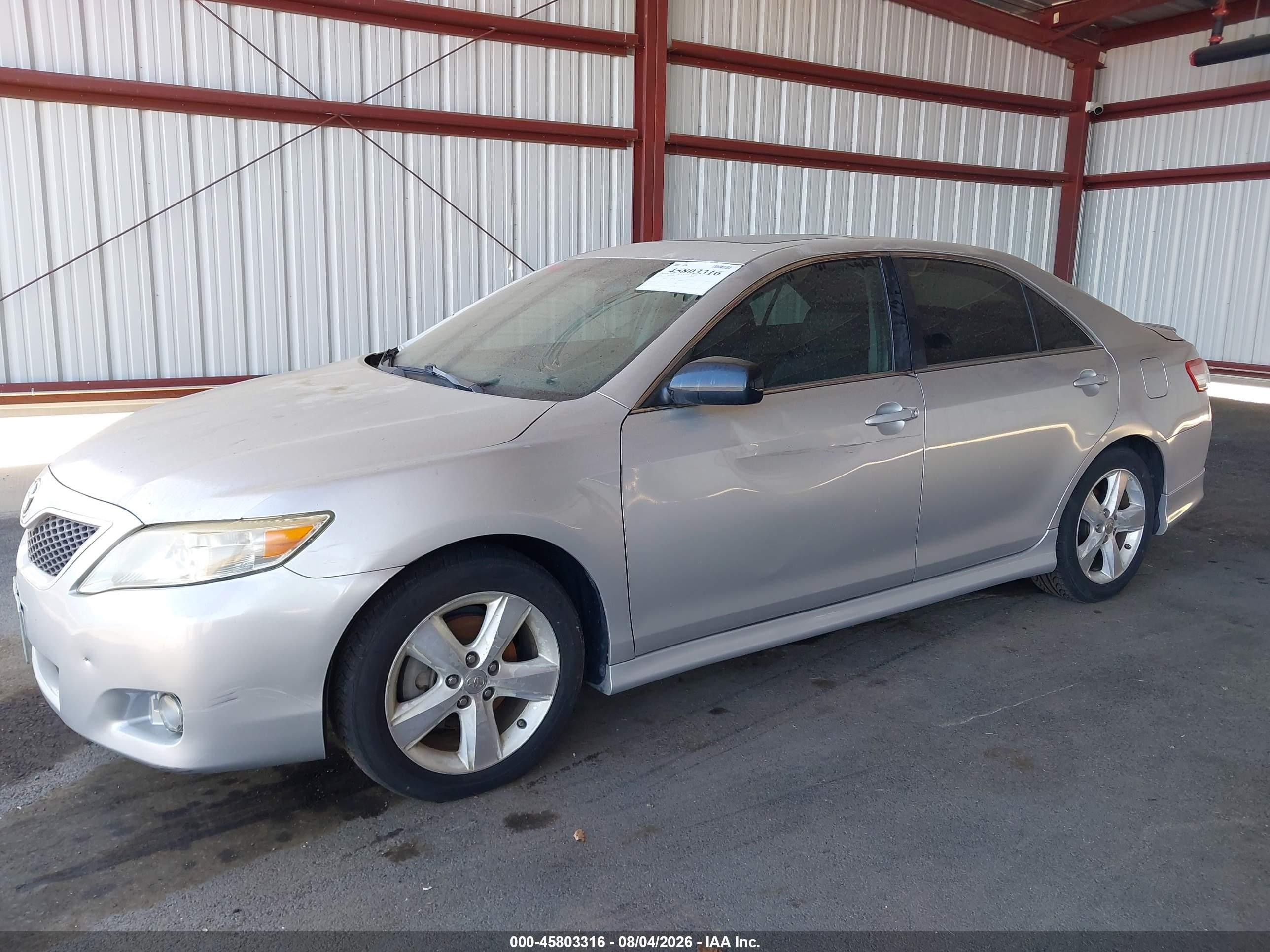 2011 Toyota Camry Se Silver vin: 4T1BF3EK4BU222177