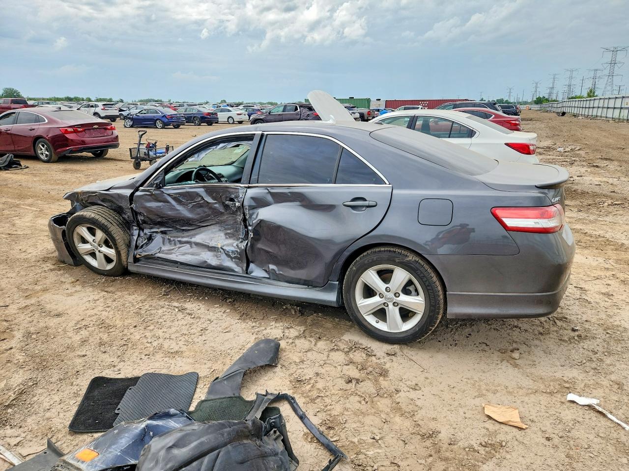 2011 Toyota Camry Se Серый vin: 4T1BF3EK4BU225709