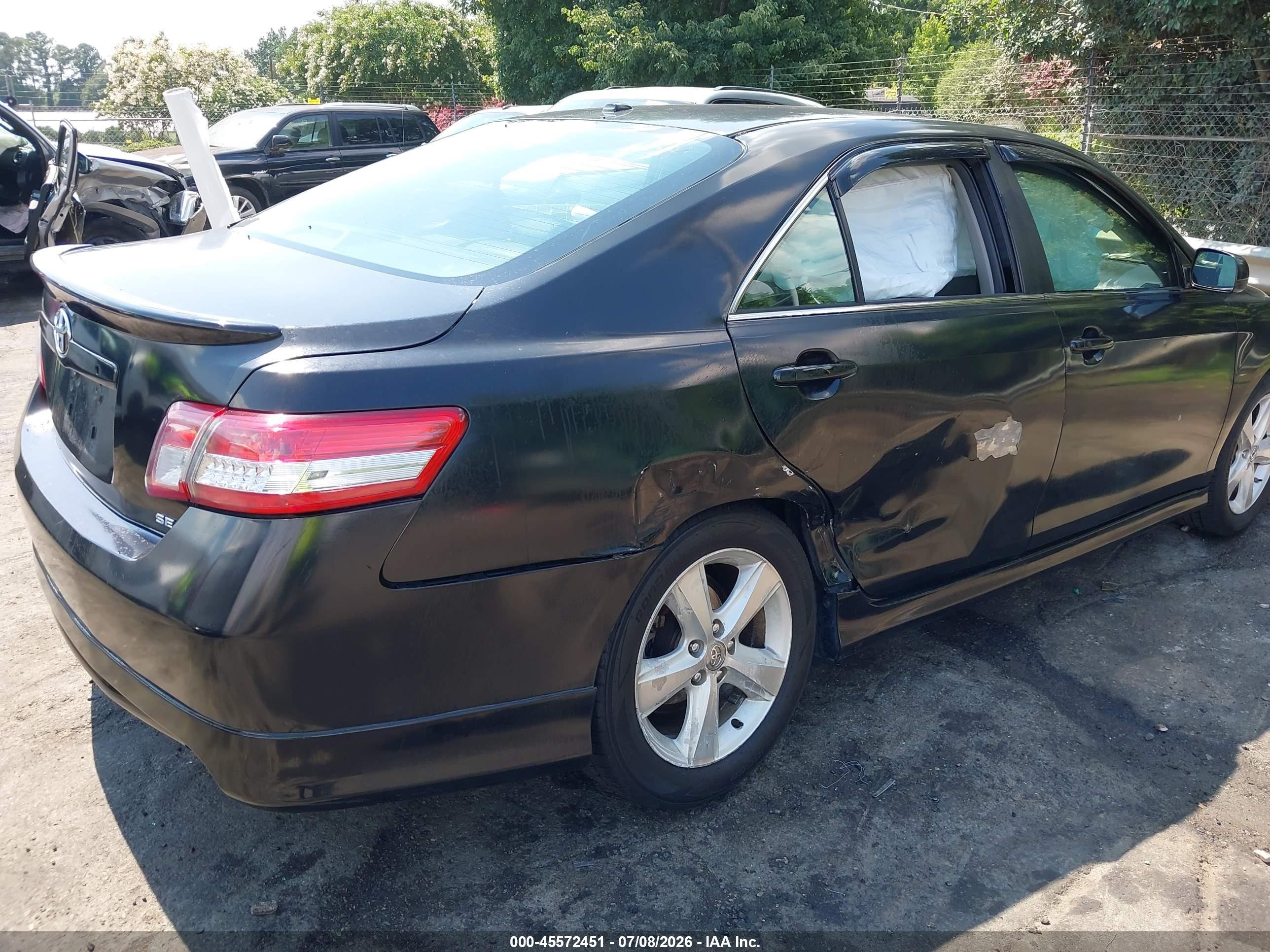 2011 Toyota Camry Se Black vin: 4T1BF3EK4BU231736