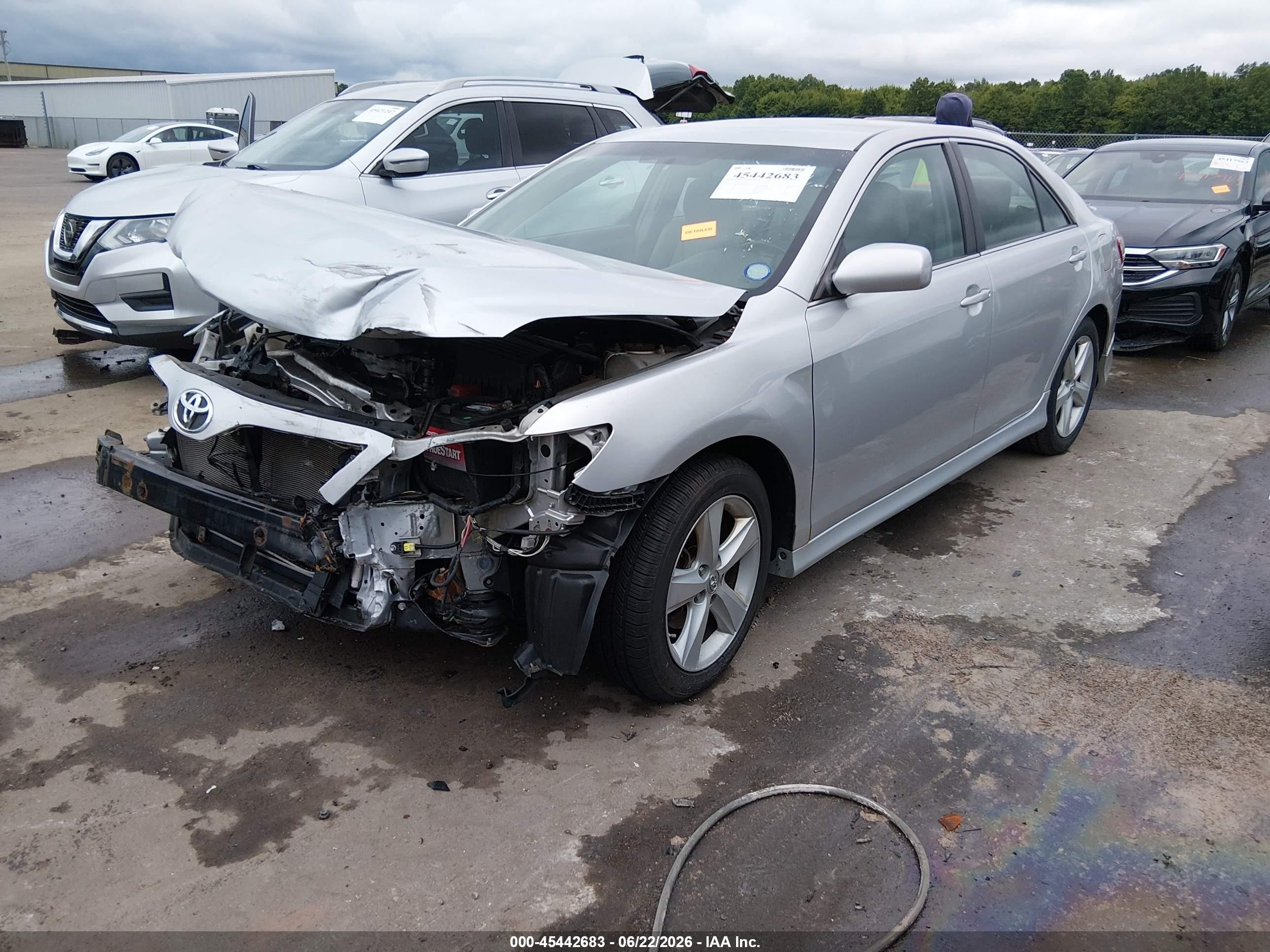 2011 Toyota Camry Se Silver vin: 4T1BF3EK4BU663503