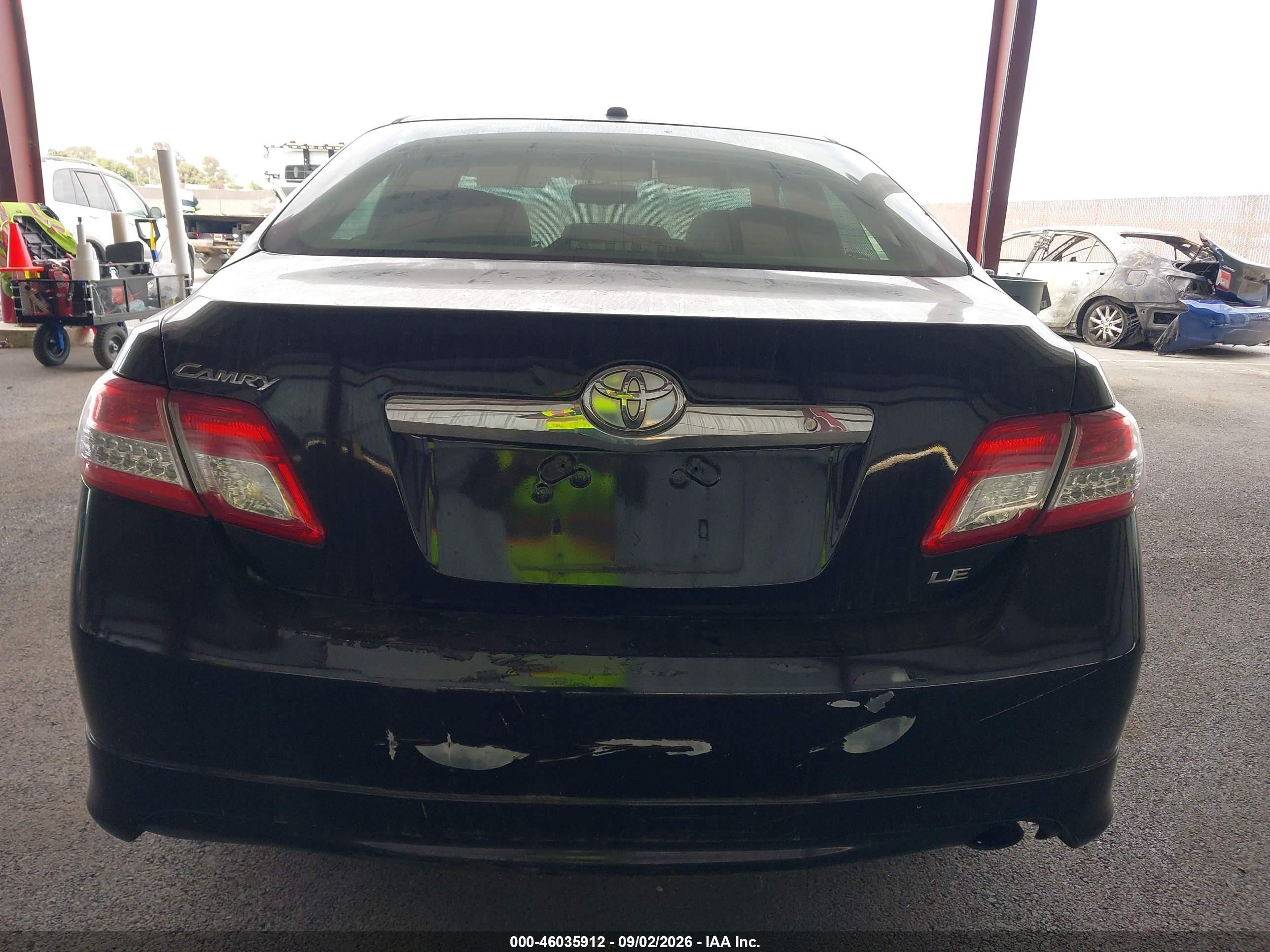 2011 Toyota Camry Xle Black vin: 4T1BF3EK4BU664828