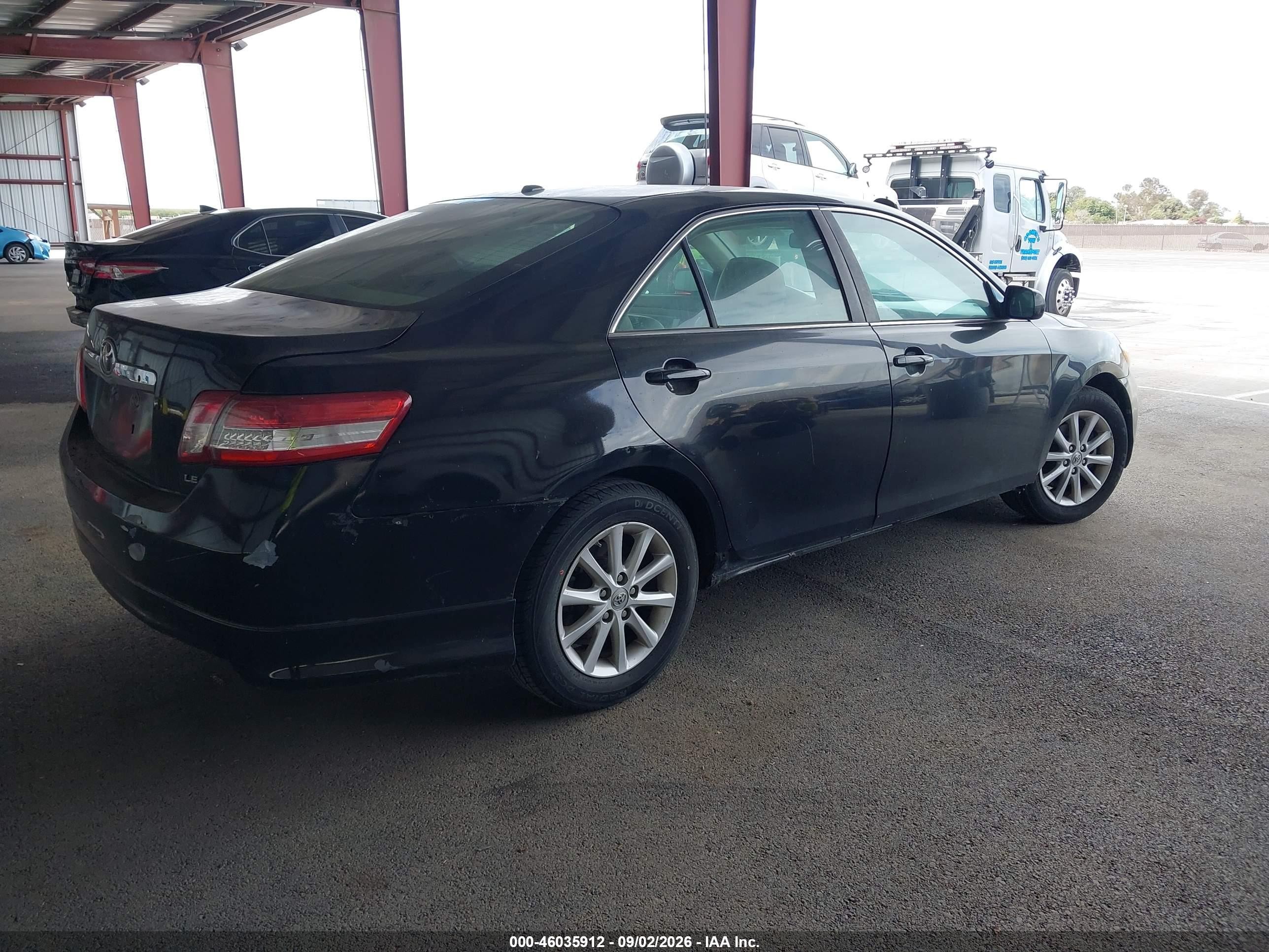 2011 Toyota Camry Xle Black vin: 4T1BF3EK4BU664828