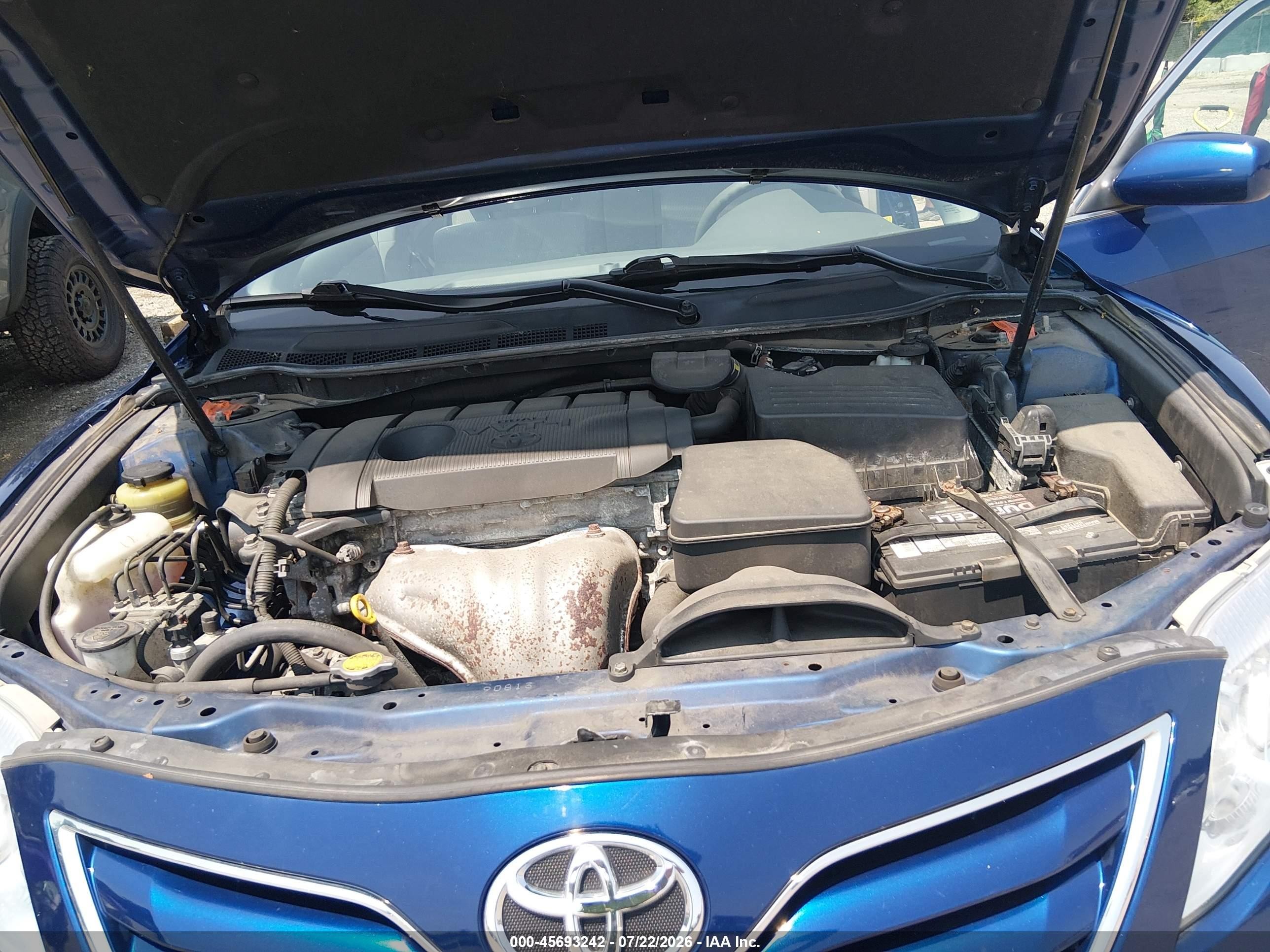 2011 Toyota Camry Le Blue vin: 4T1BF3EK4BU672329