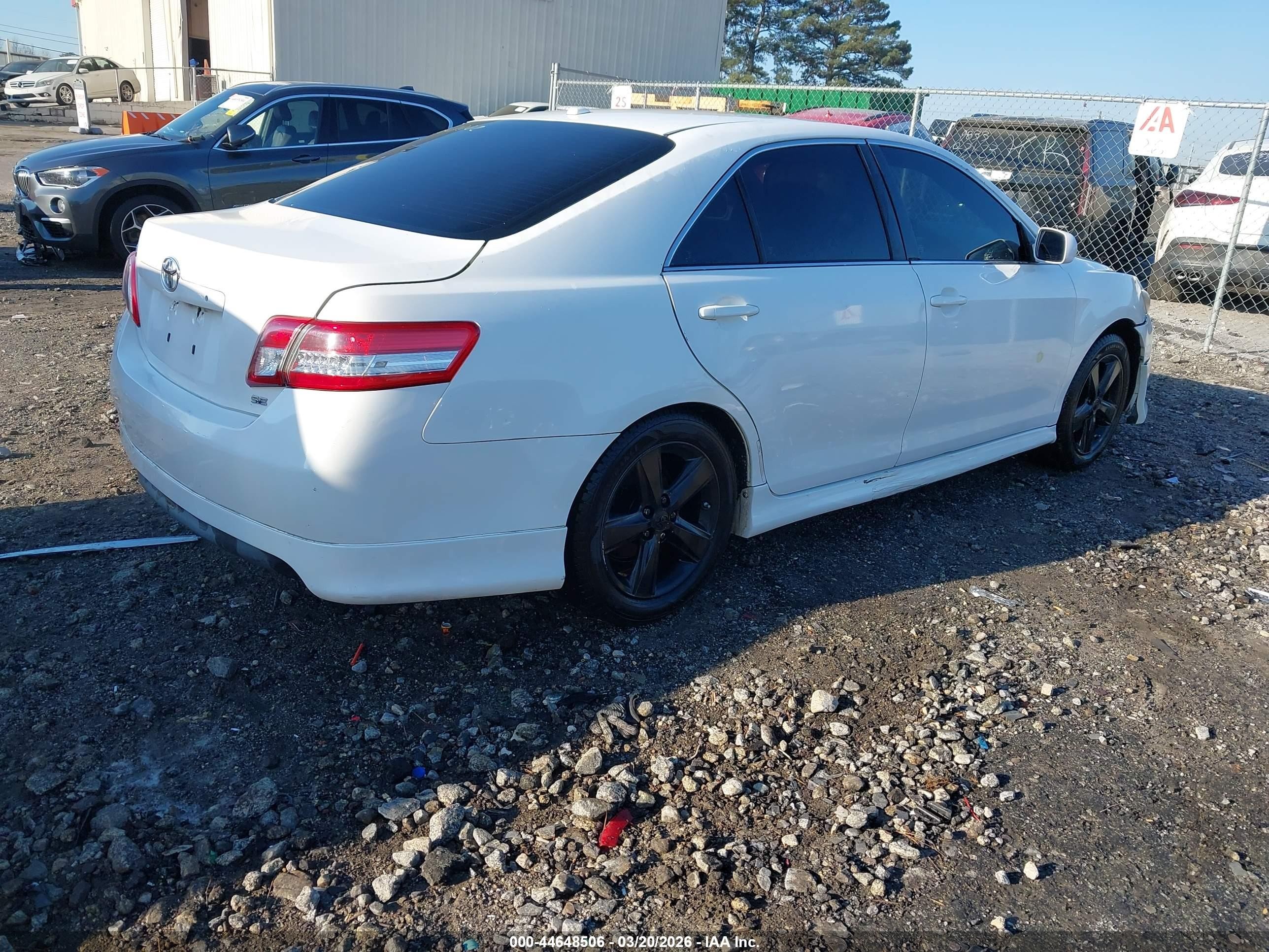 2011 Toyota Camry Se Black vin: 4T1BF3EK4BU681242