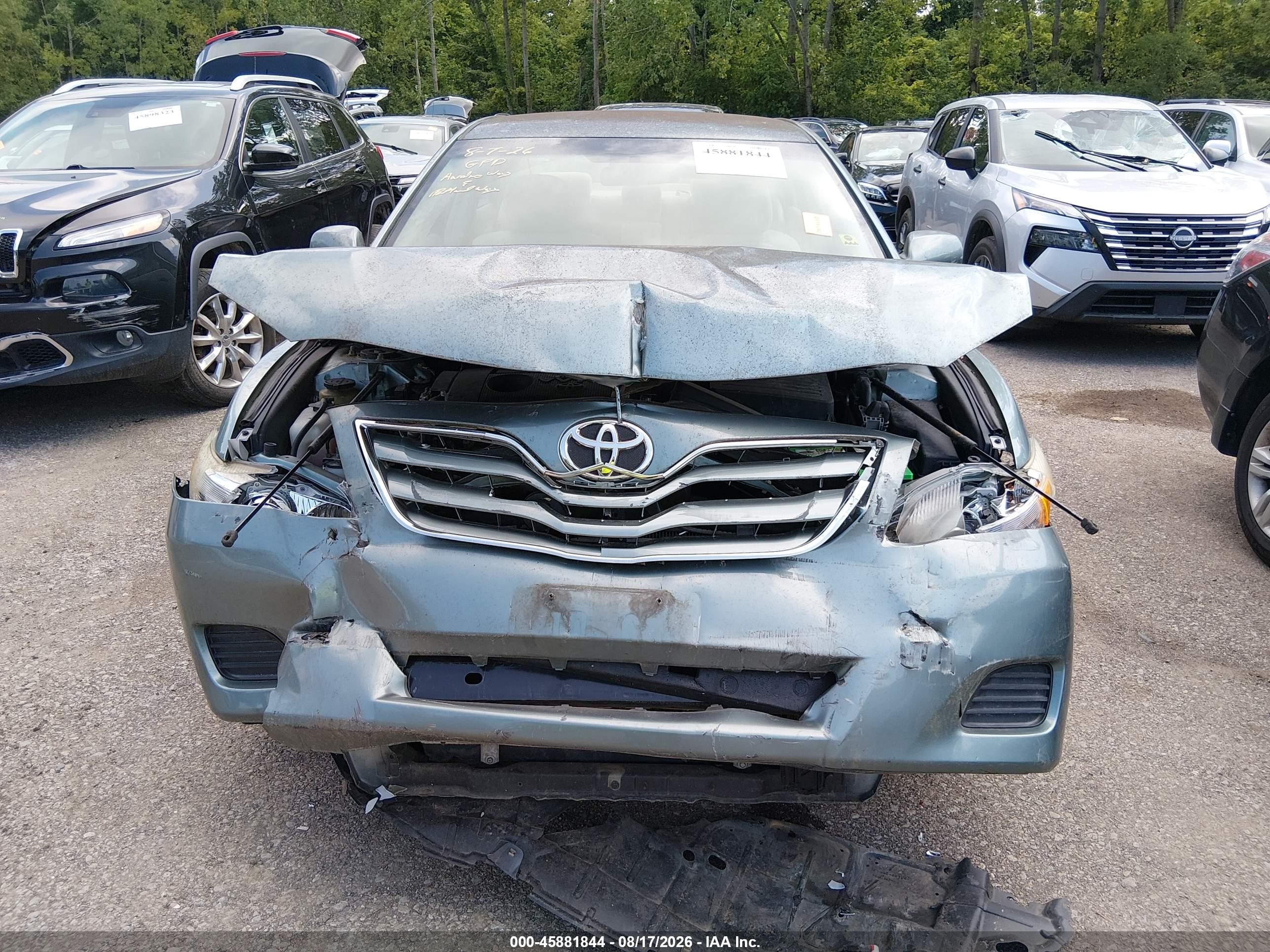 2011 Toyota Camry Le Зеленый vin: 4T1BF3EK4BU710397