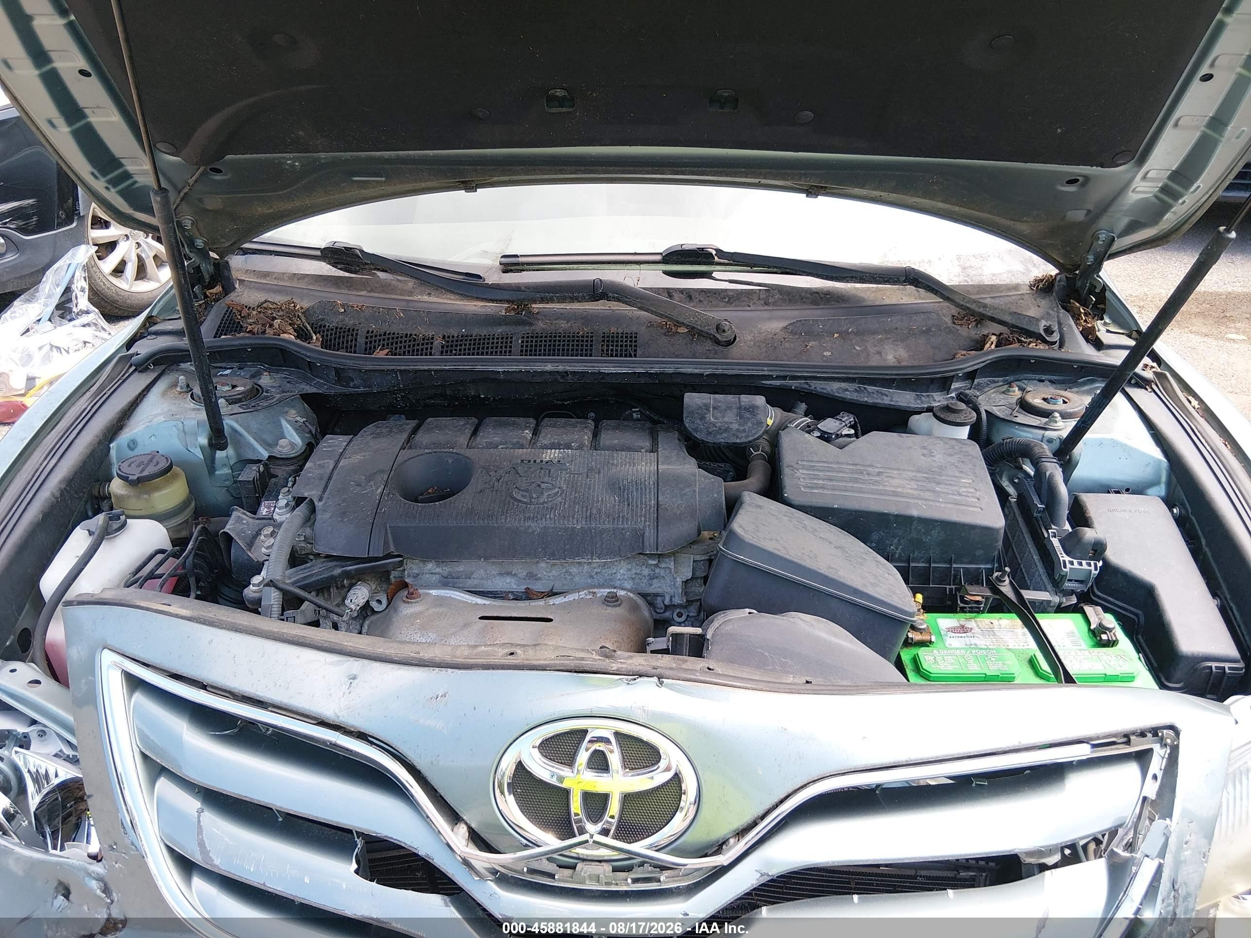 2011 Toyota Camry Le Зеленый vin: 4T1BF3EK4BU710397