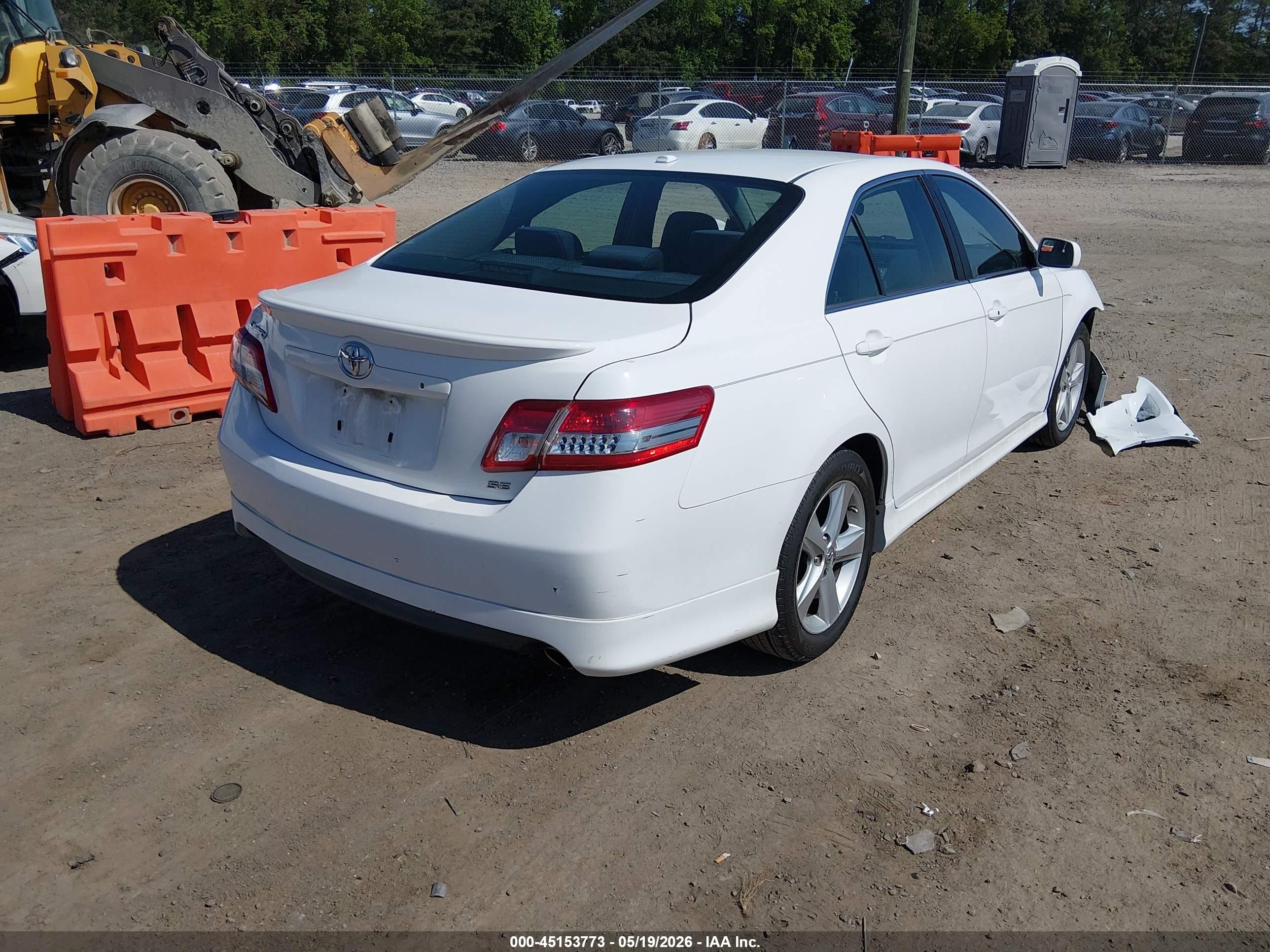 2011 Toyota Camry Se White vin: 4T1BF3EK4BU714837
