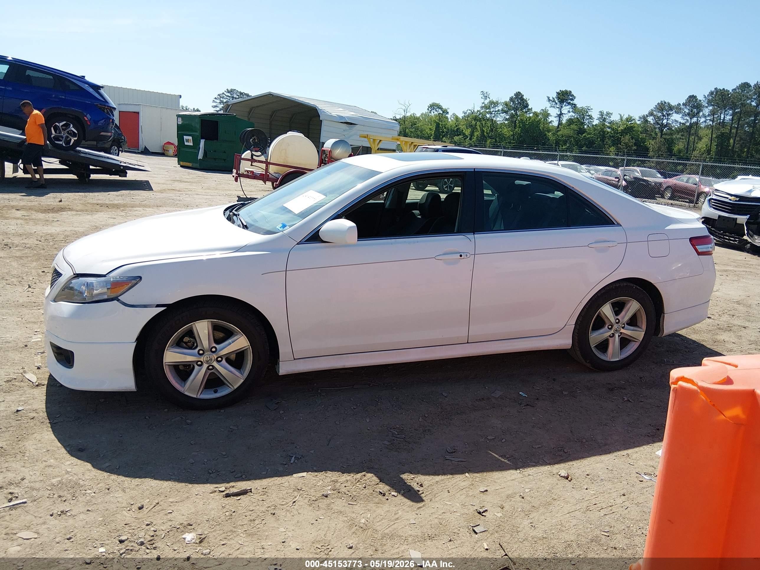 2011 Toyota Camry Se White vin: 4T1BF3EK4BU714837