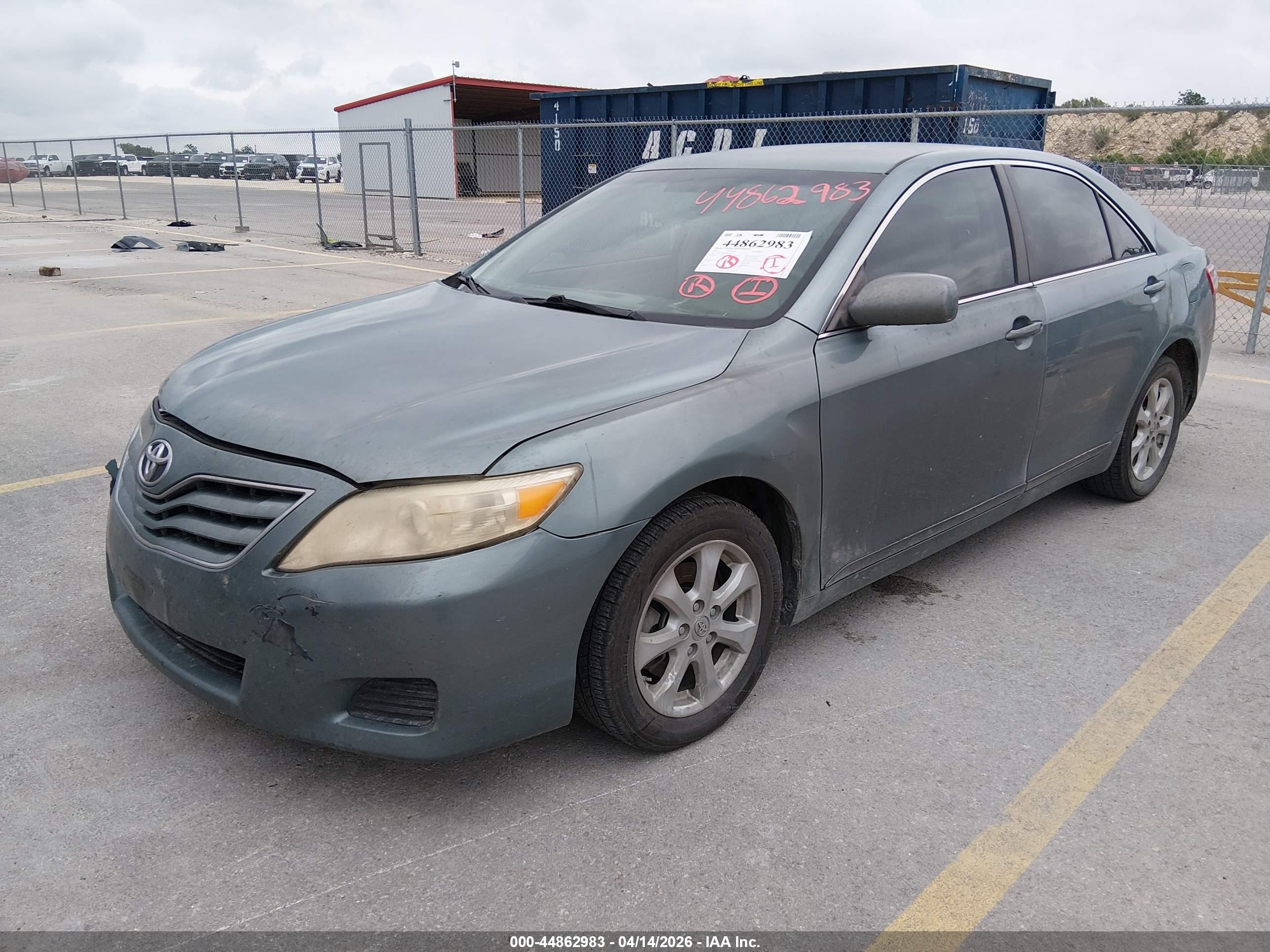 2011 Toyota Camry Le Синий vin: 4T1BF3EK4BU742055