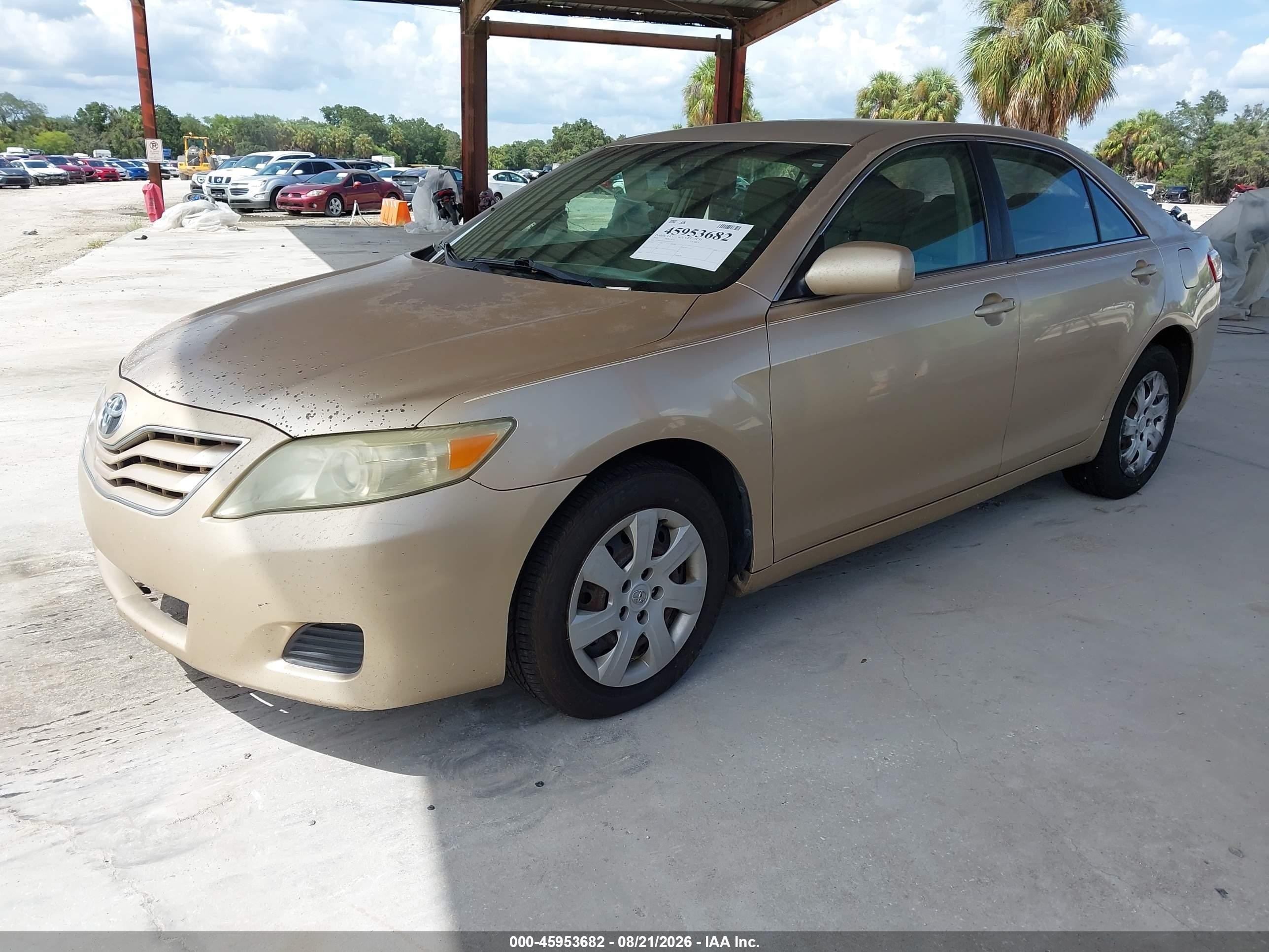 2010 Toyota Camry Le Желто-коричневый vin: 4T1BF3EK5AU037232