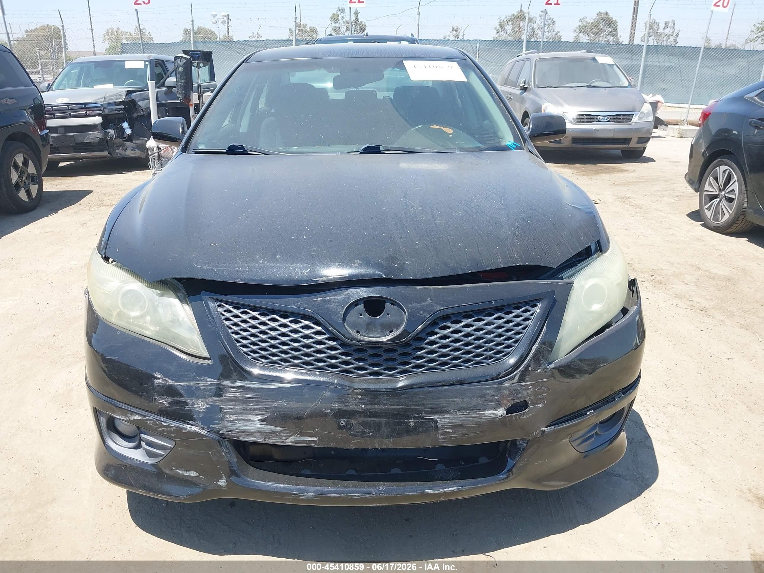 2010 Toyota Camry Se Black vin: 4T1BF3EK5AU098810