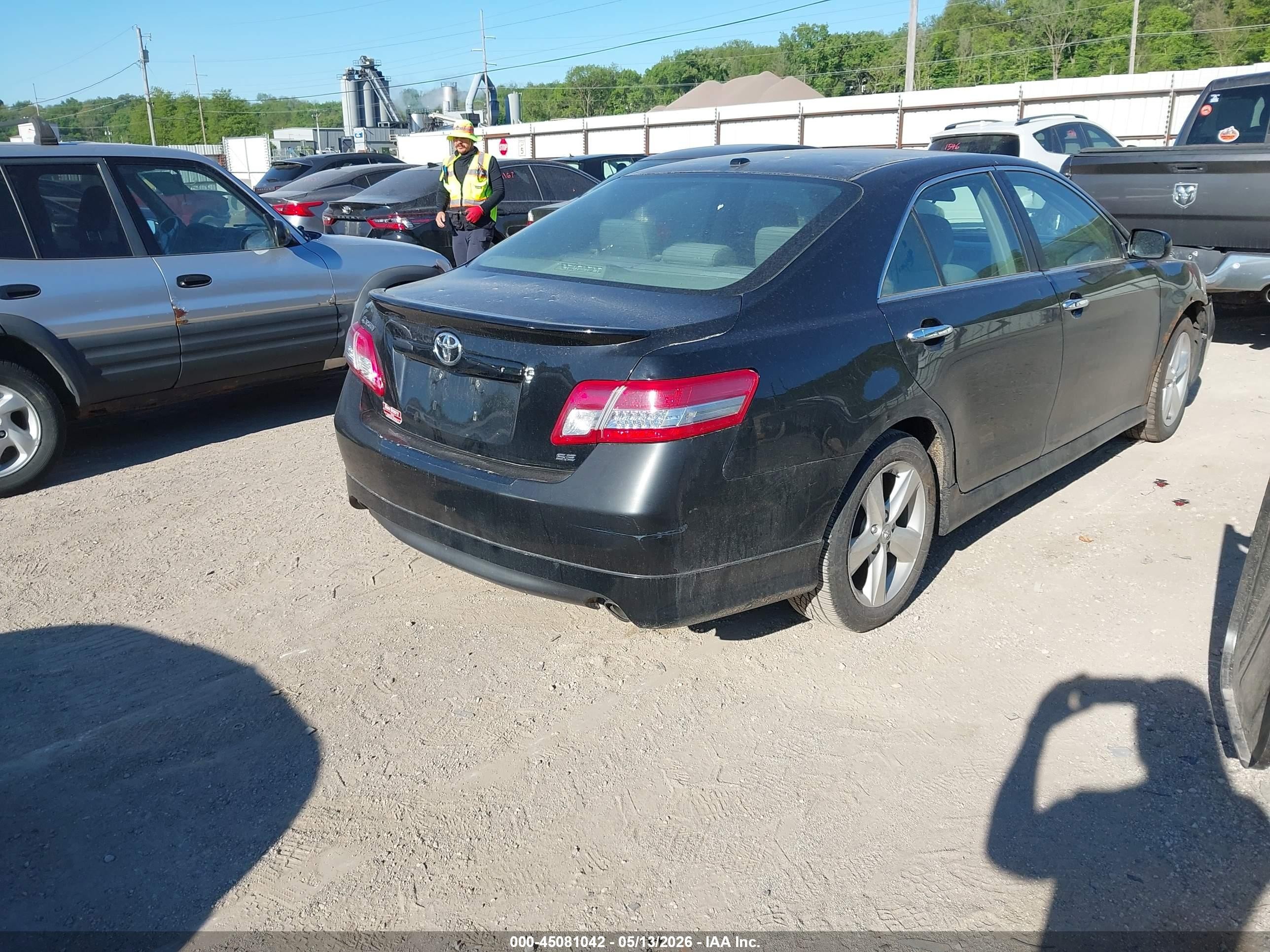 2010 Toyota Camry Se Black vin: 4T1BF3EK5AU505749