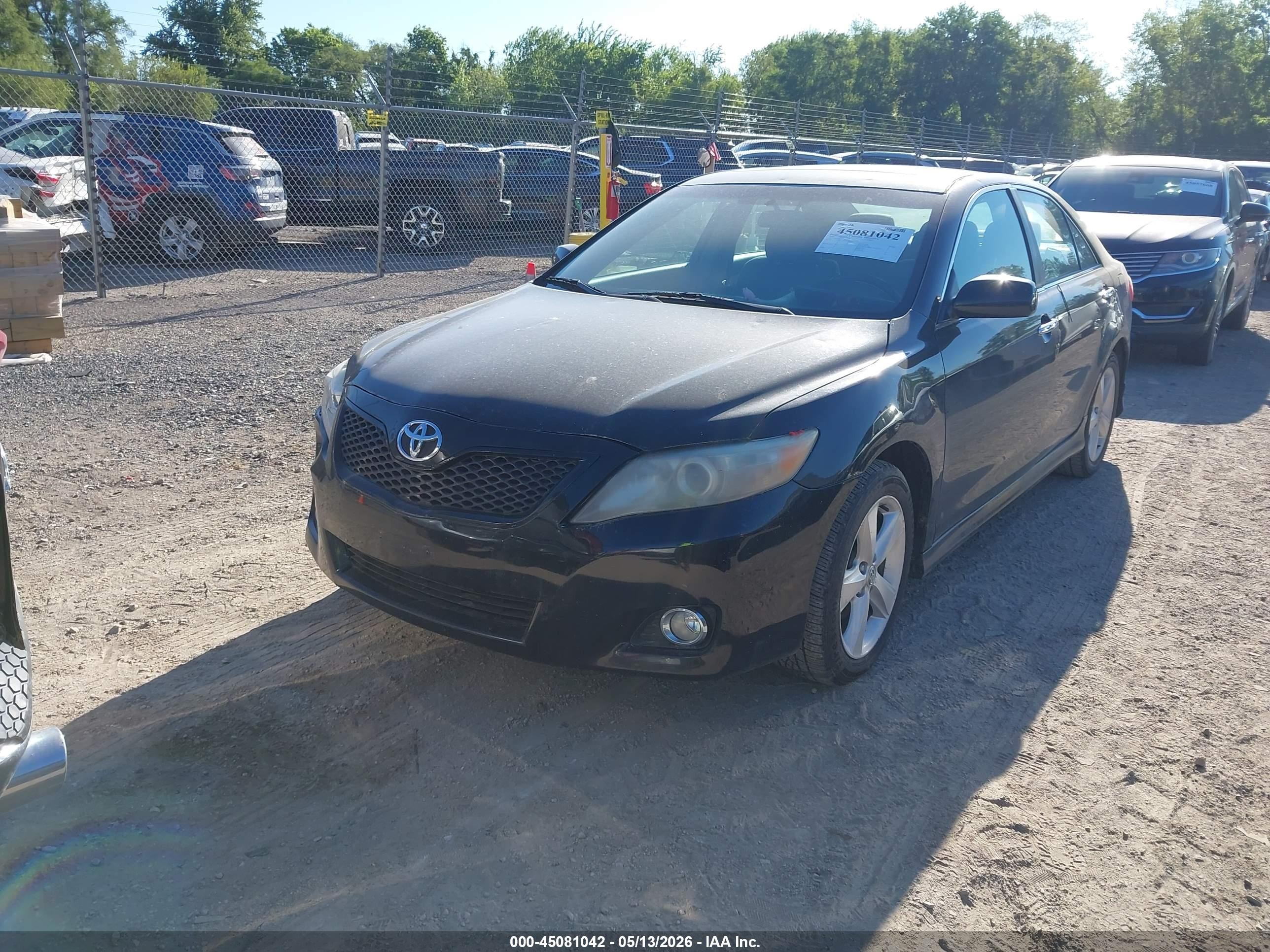 2010 Toyota Camry Se Black vin: 4T1BF3EK5AU505749