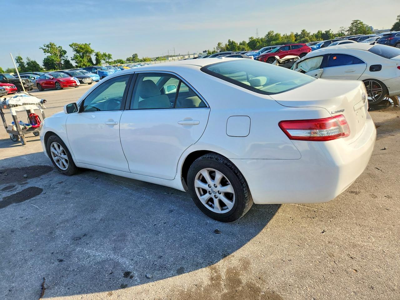2010 Toyota Camry Le White vin: 4T1BF3EK5AU529906