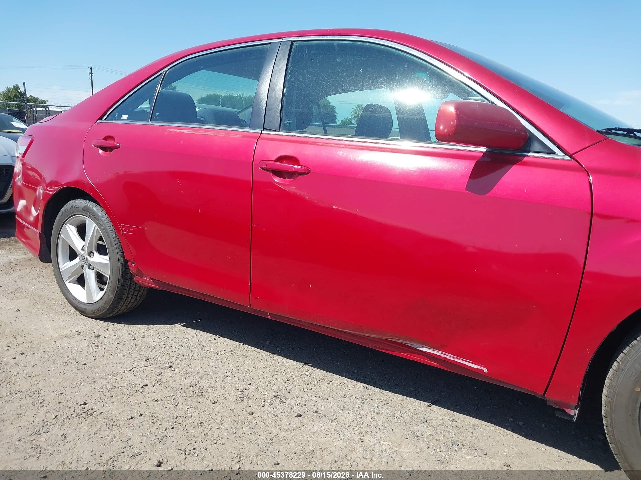 2010 Toyota Camry Se Red vin: 4T1BF3EK5AU576952