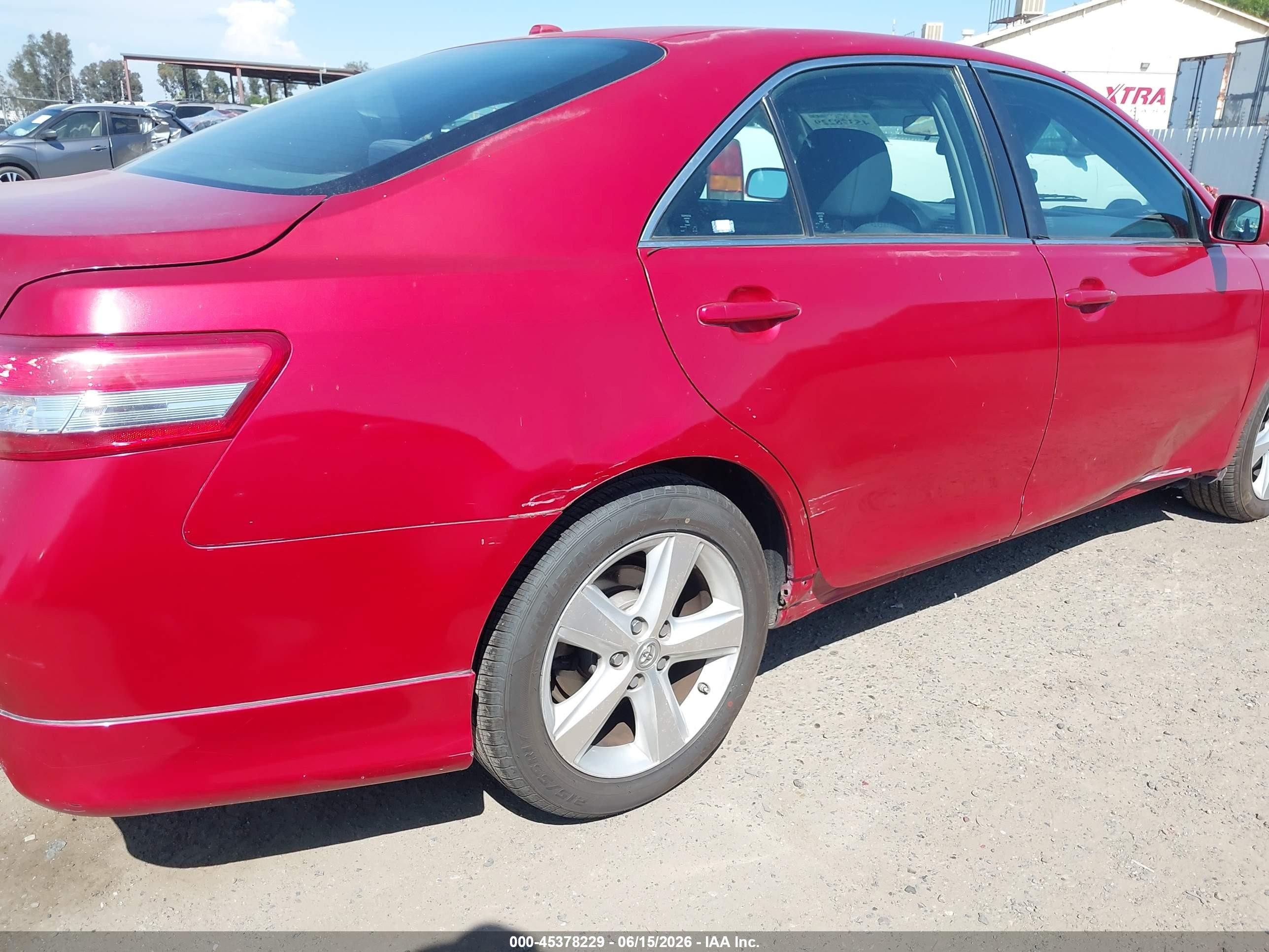 2010 Toyota Camry Se Red vin: 4T1BF3EK5AU576952
