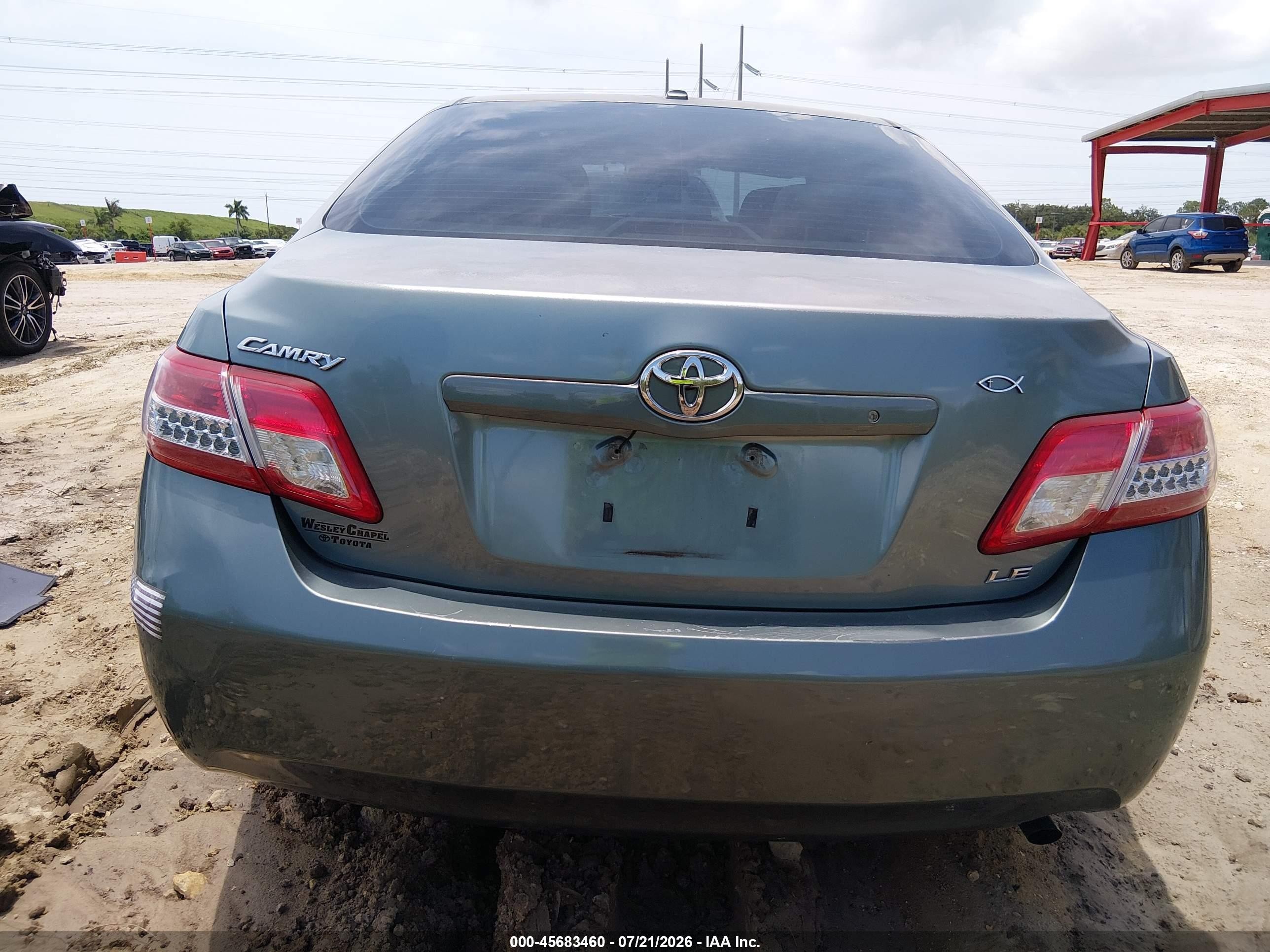 2010 Toyota Camry Le Light Blue vin: 4T1BF3EK5AU581018