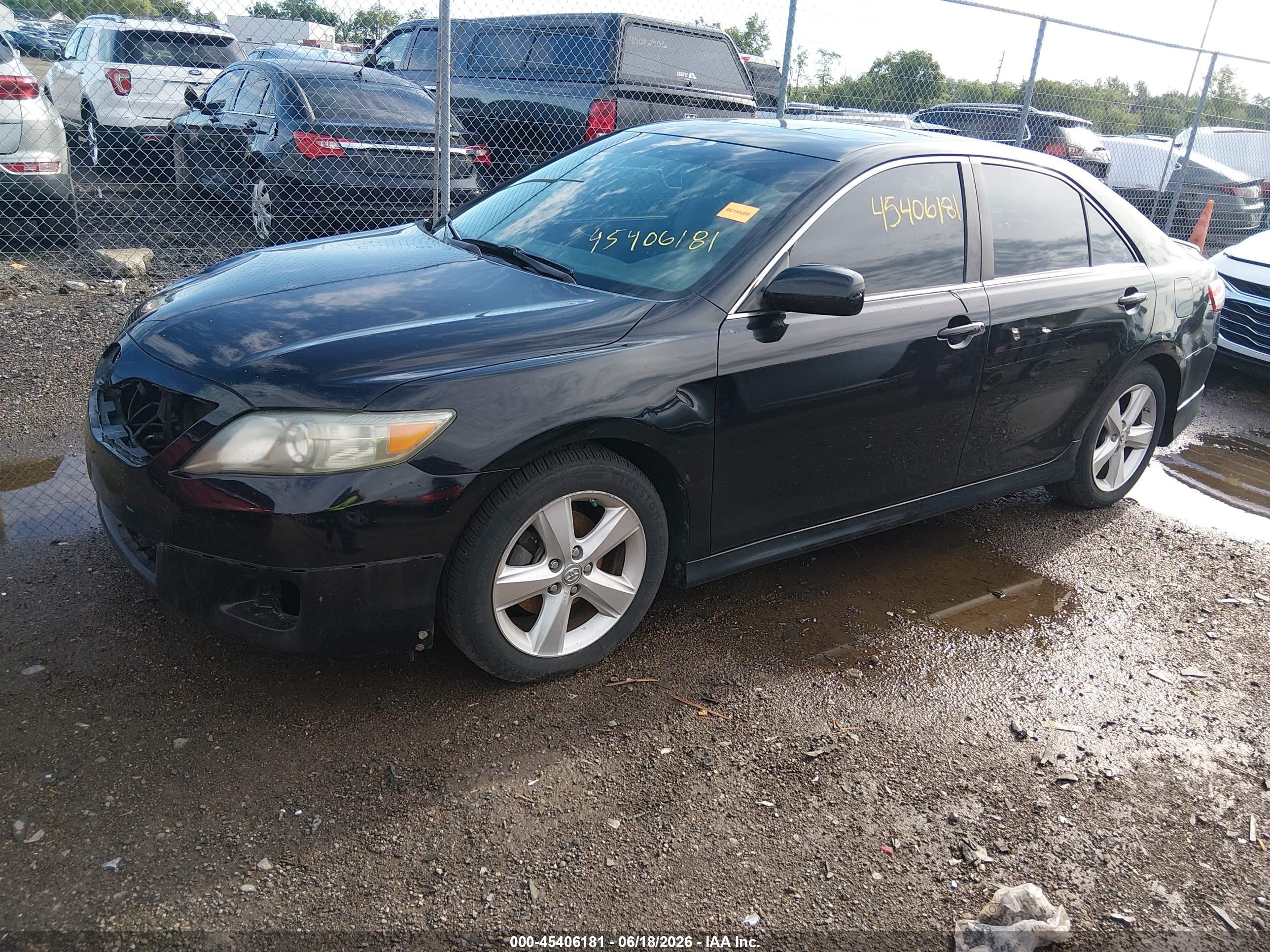2011 Toyota Camry Se Black vin: 4T1BF3EK5BU124310