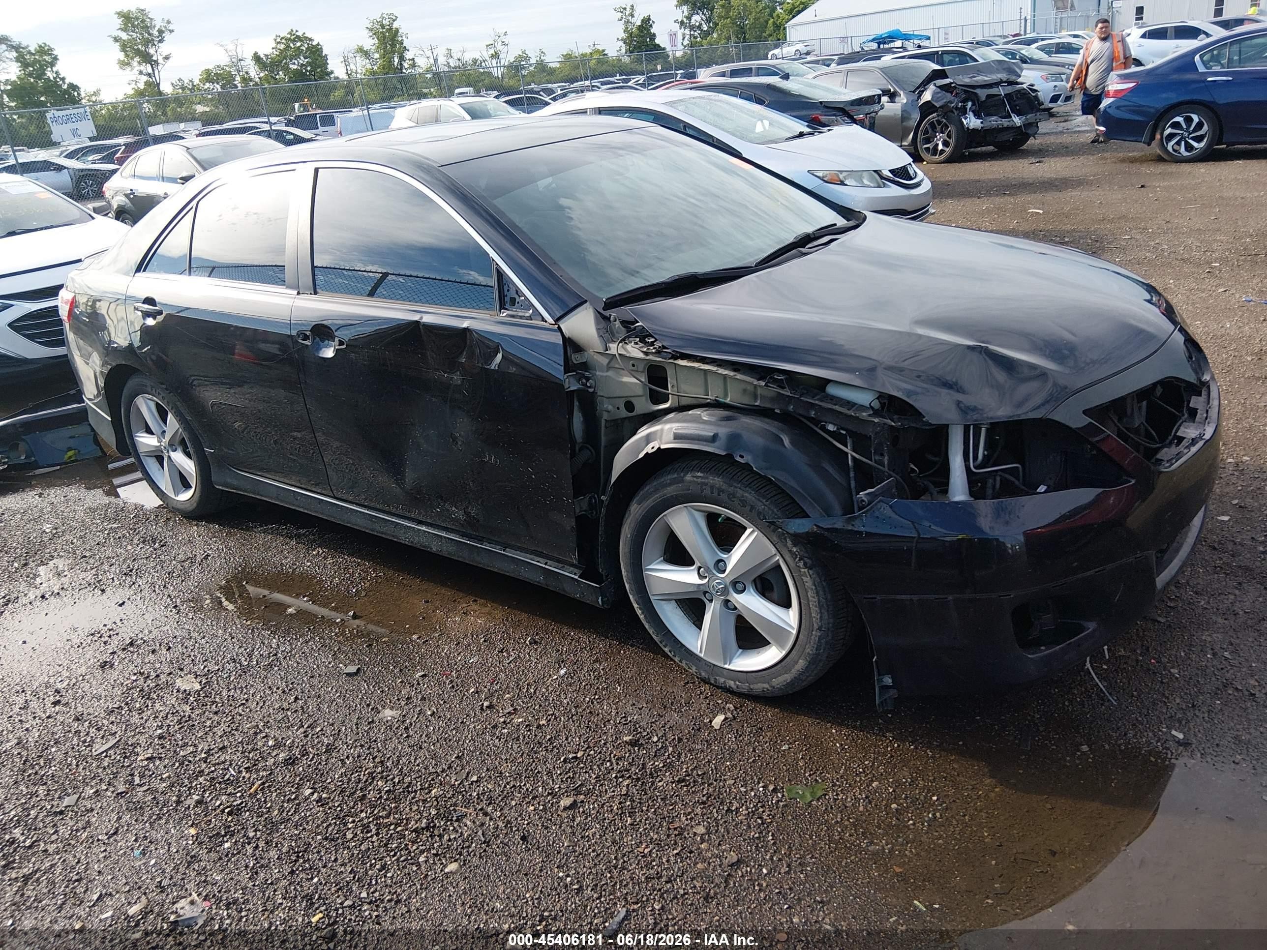 2011 Toyota Camry Se Black vin: 4T1BF3EK5BU124310