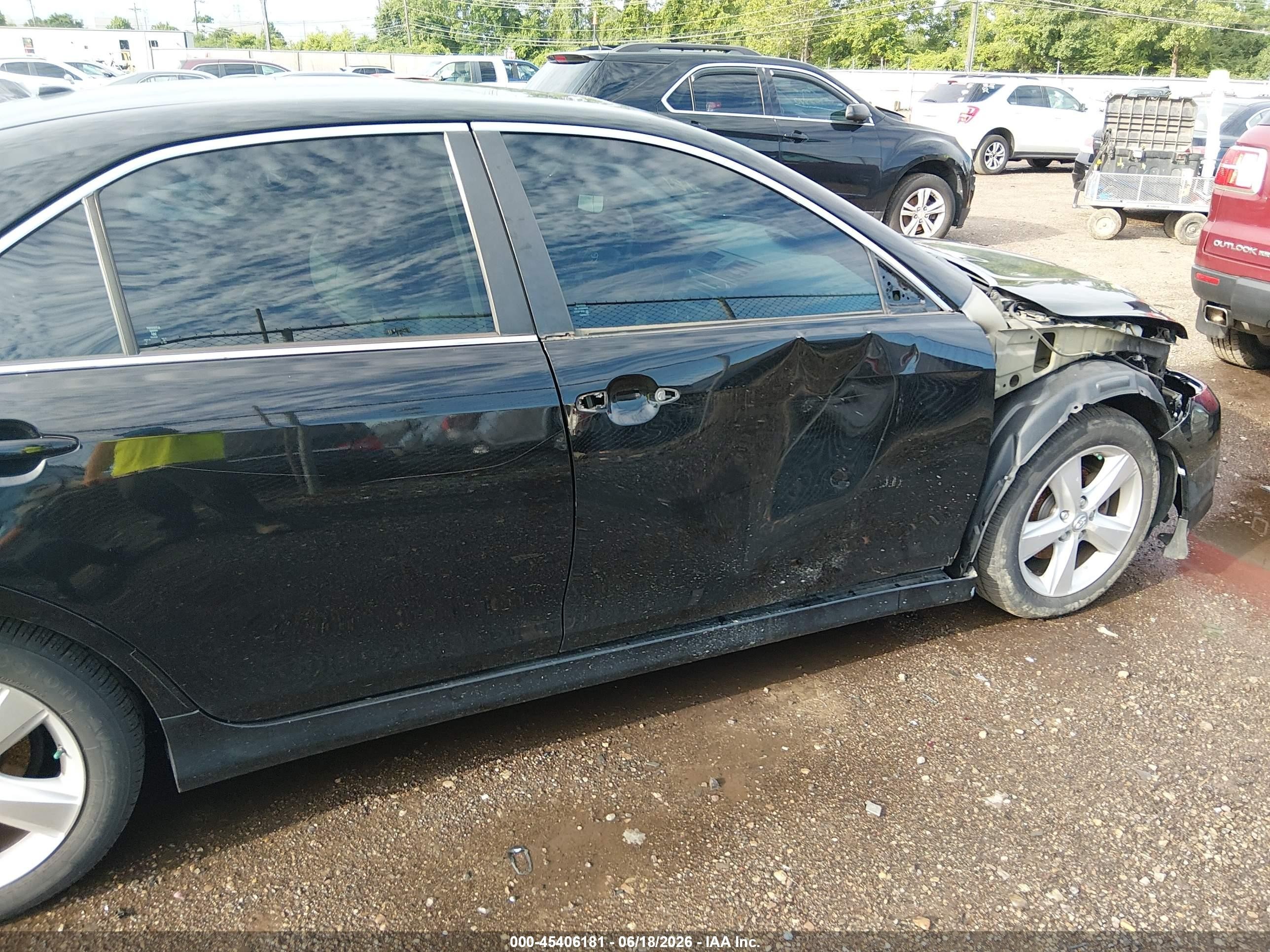 2011 Toyota Camry Se Black vin: 4T1BF3EK5BU124310