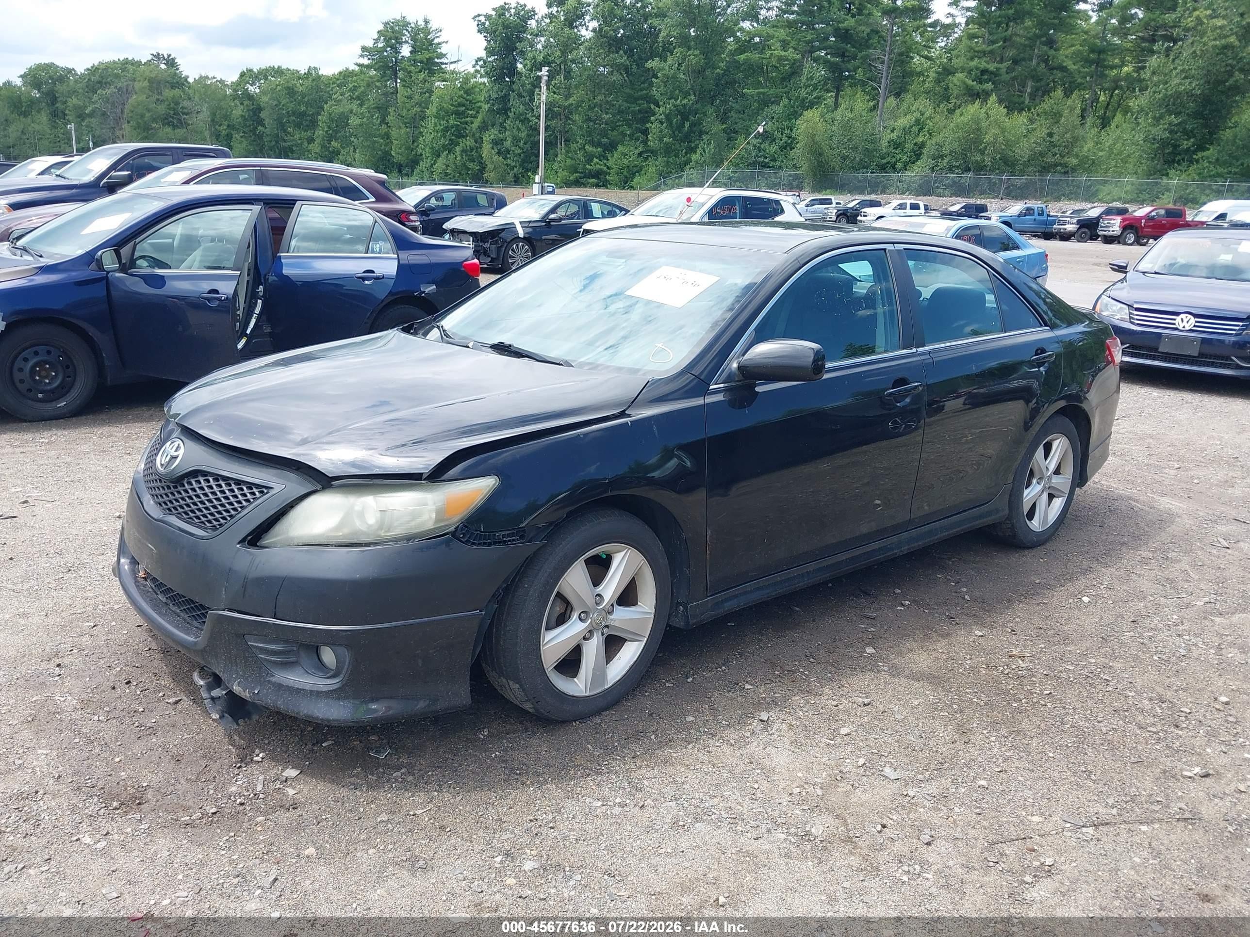 2011 Toyota Camry Se Черный vin: 4T1BF3EK5BU143603