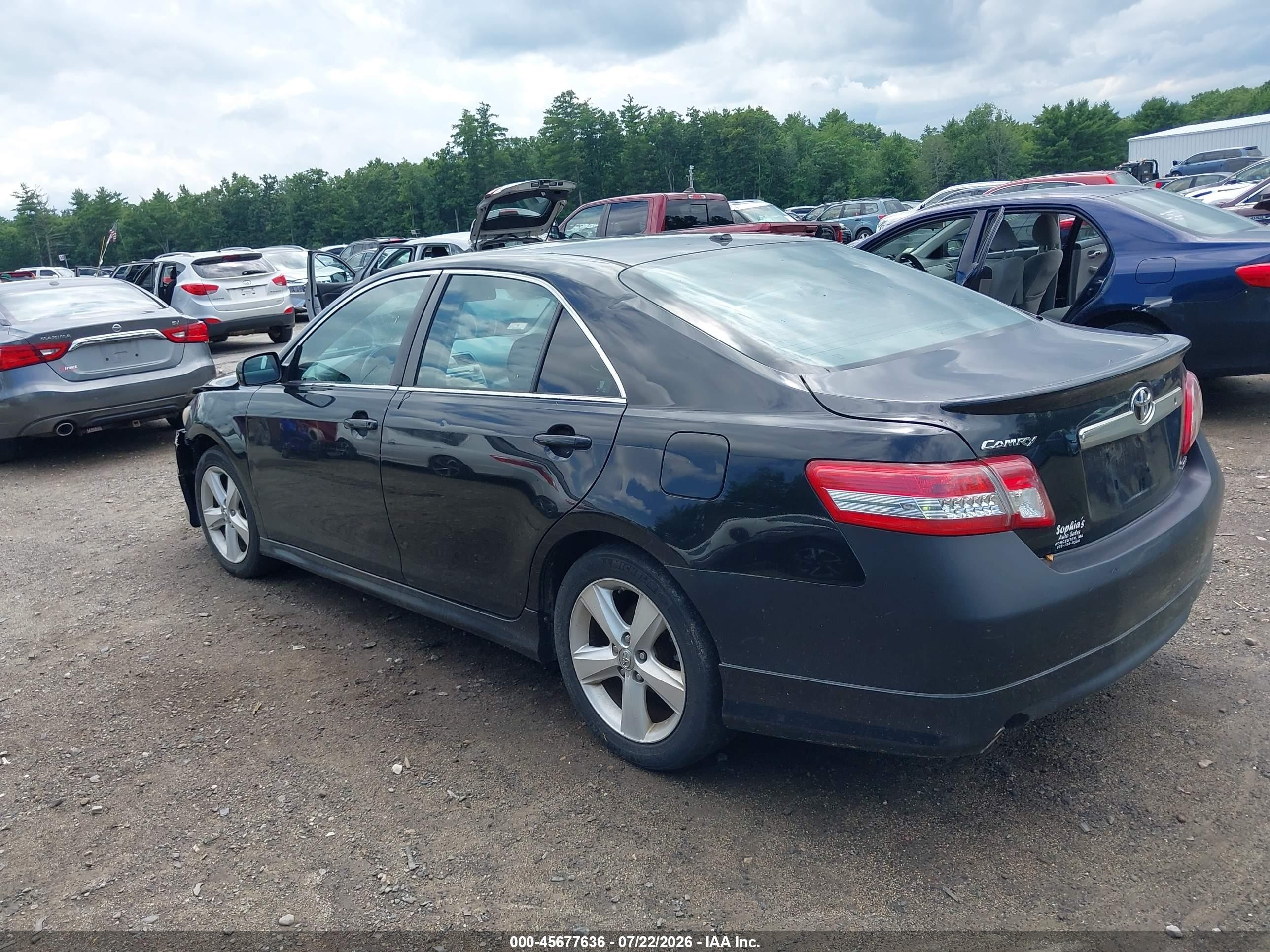 2011 Toyota Camry Se Черный vin: 4T1BF3EK5BU143603