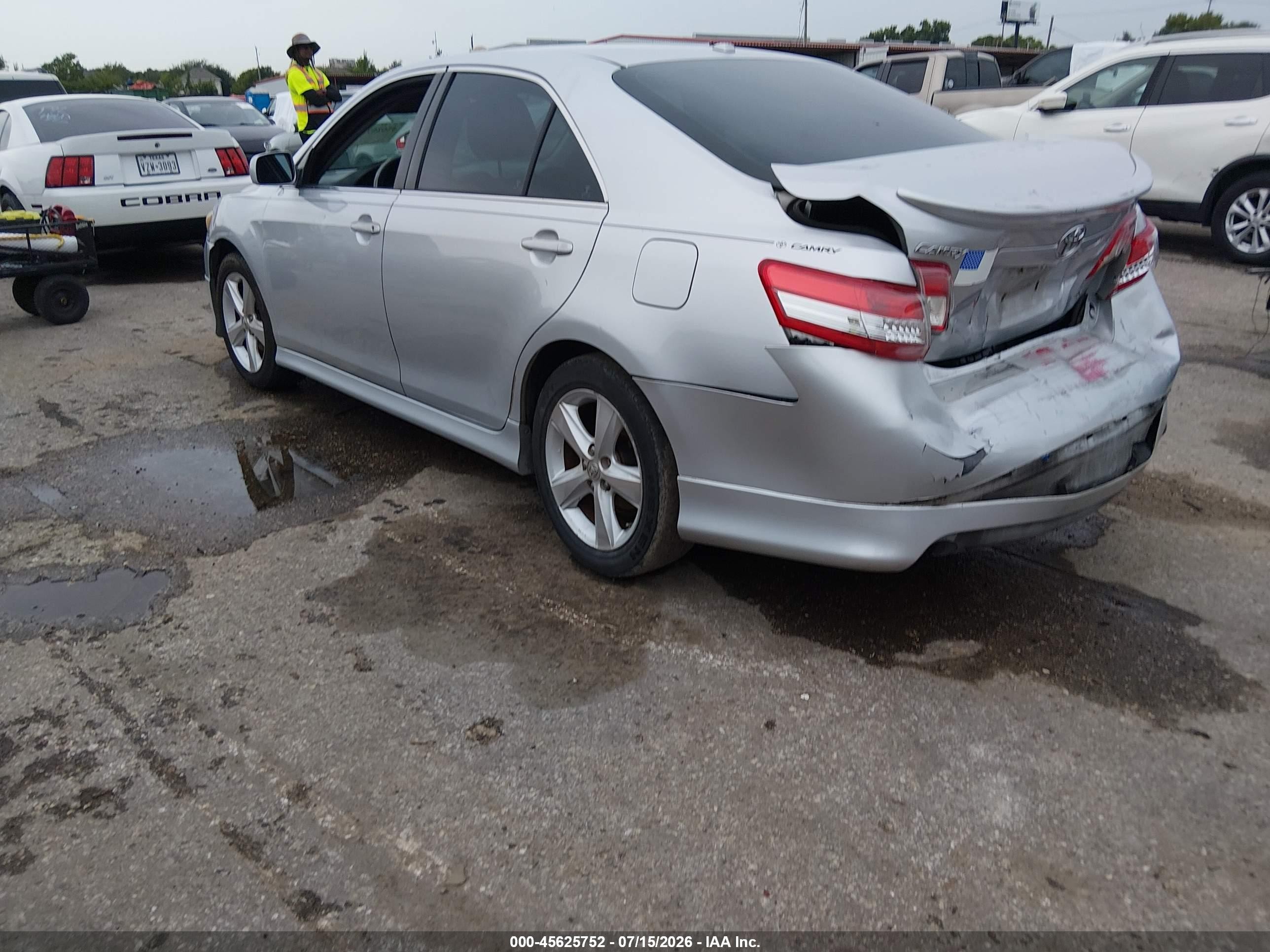 2011 Toyota Camry Se Silver vin: 4T1BF3EK5BU154536