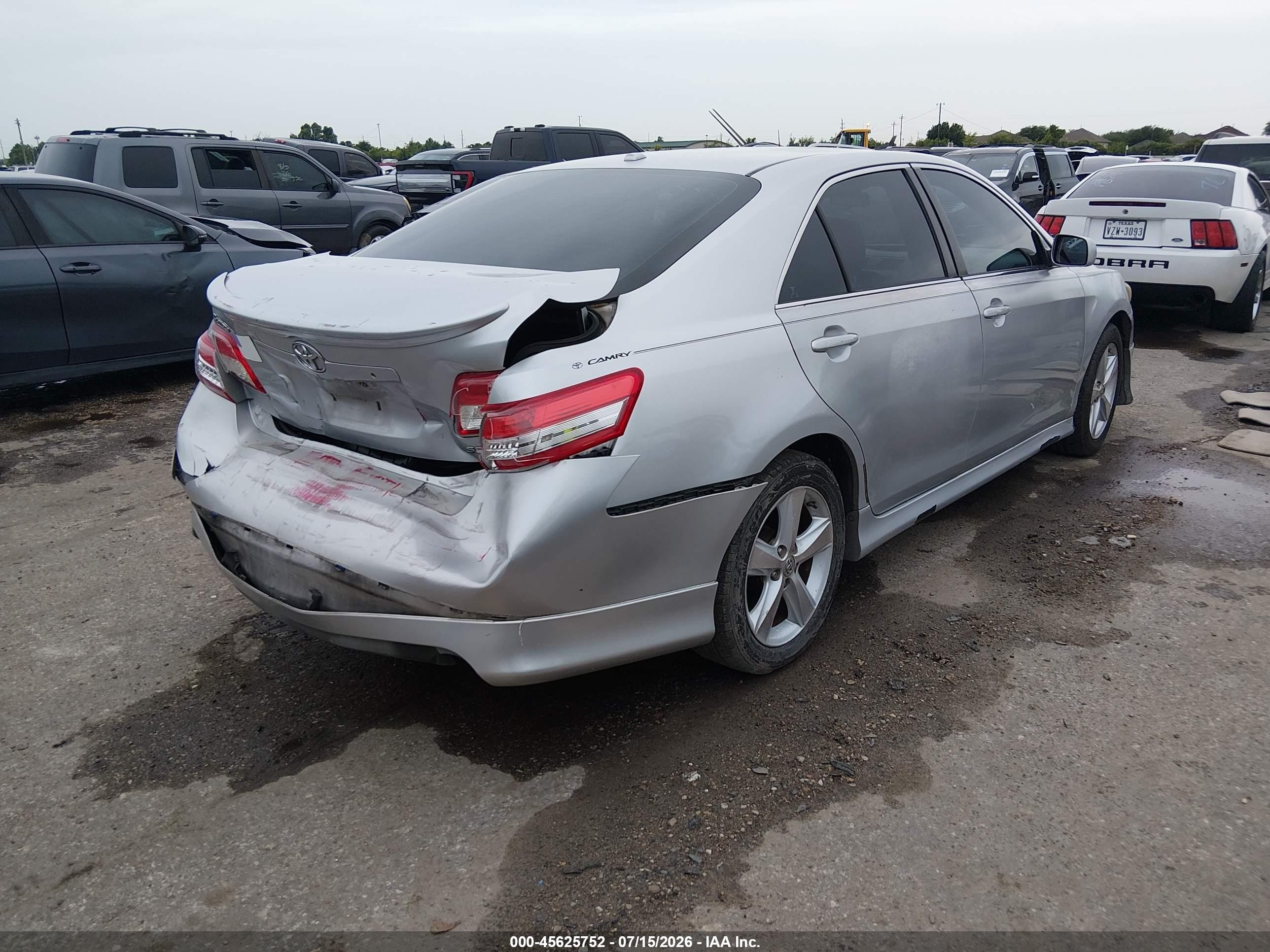2011 Toyota Camry Se Silver vin: 4T1BF3EK5BU154536