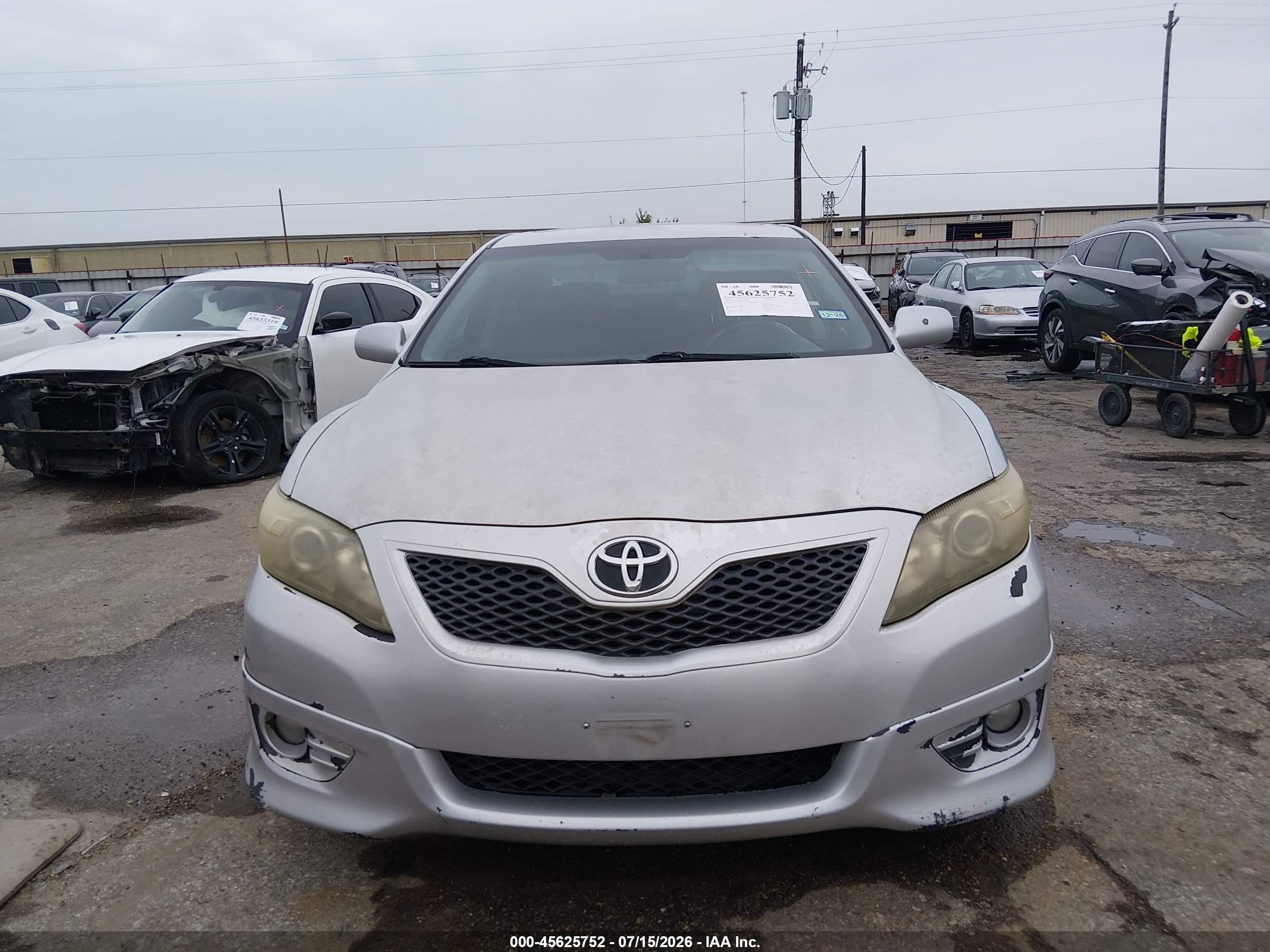 2011 Toyota Camry Se Silver vin: 4T1BF3EK5BU154536