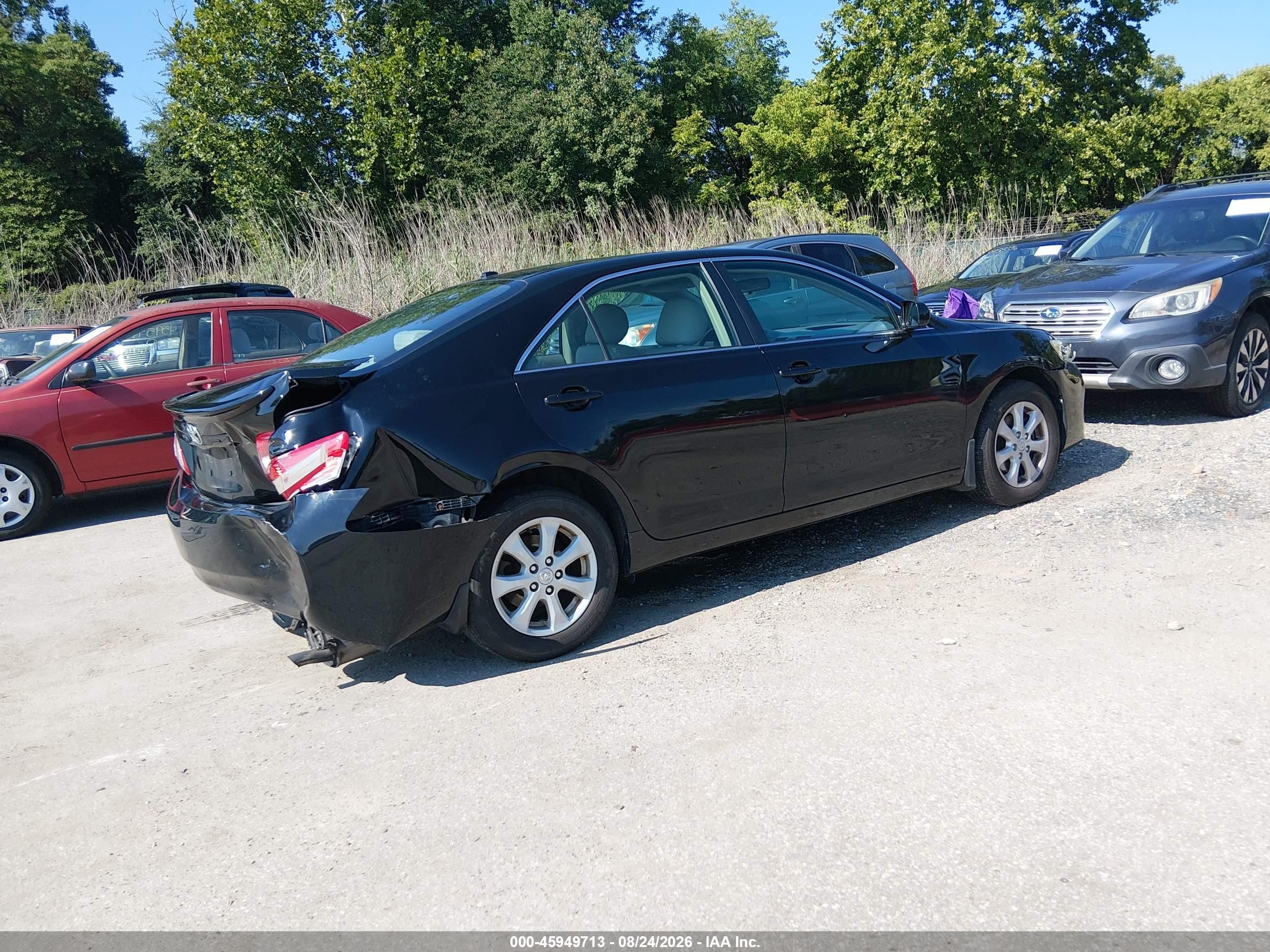 2011 Toyota Camry Le Black vin: 4T1BF3EK5BU190775