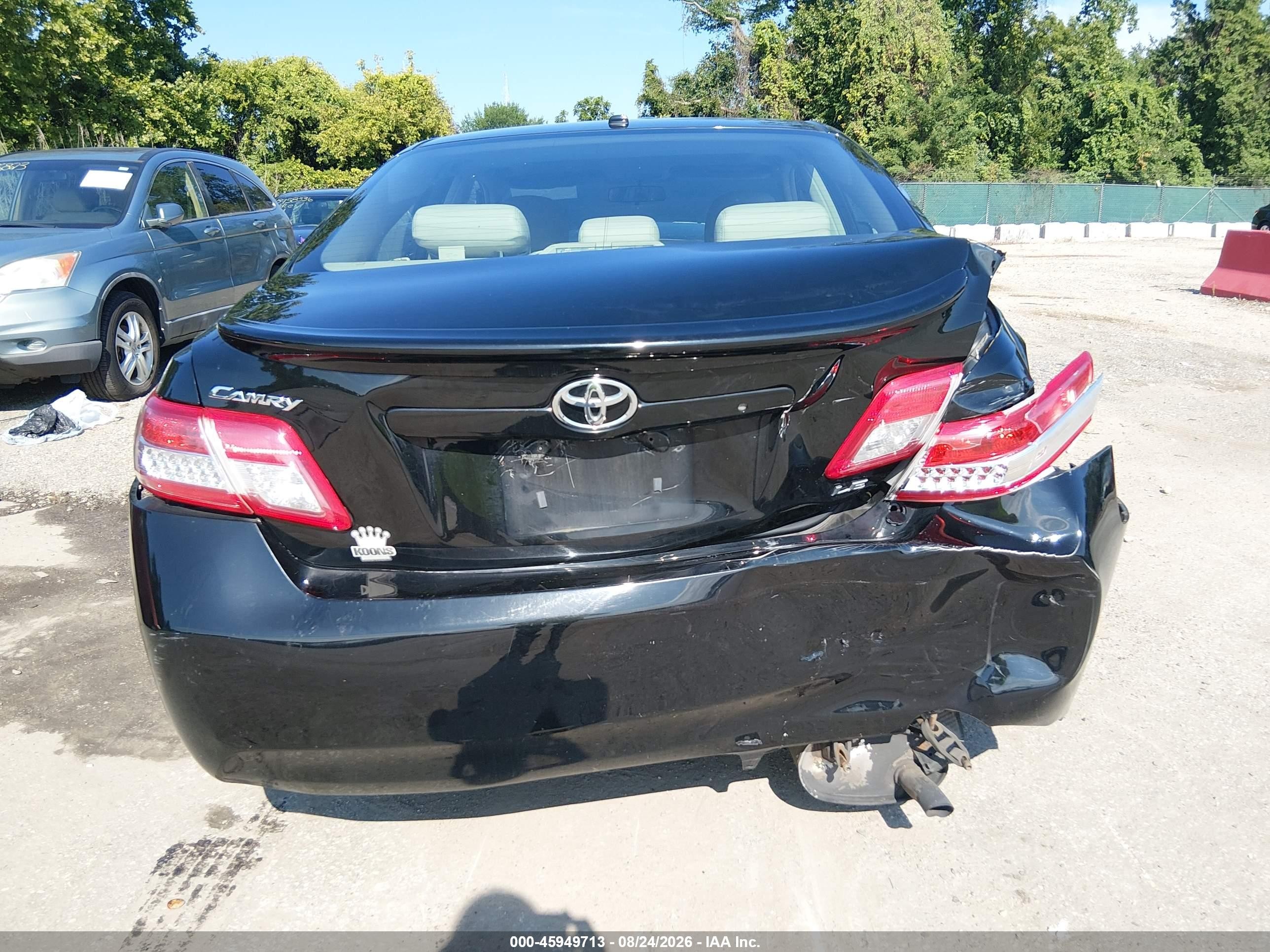 2011 Toyota Camry Le Black vin: 4T1BF3EK5BU190775