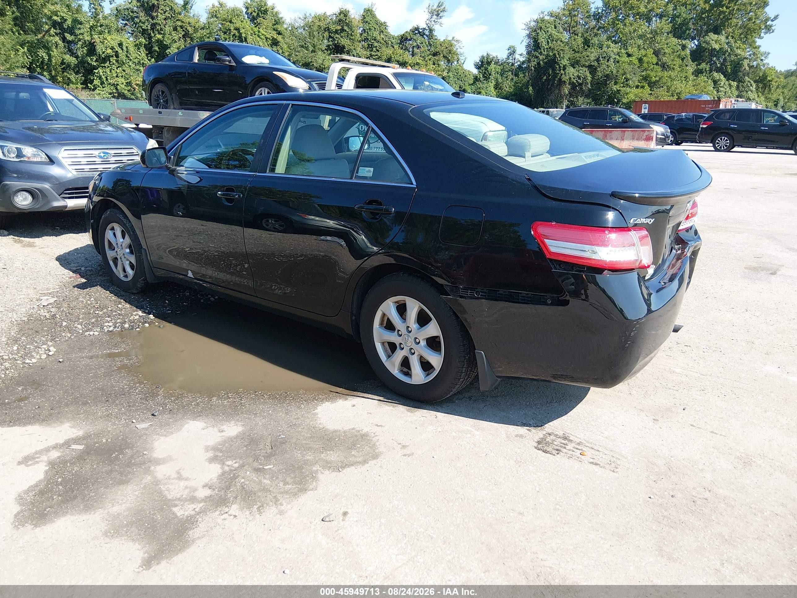 2011 Toyota Camry Le Black vin: 4T1BF3EK5BU190775