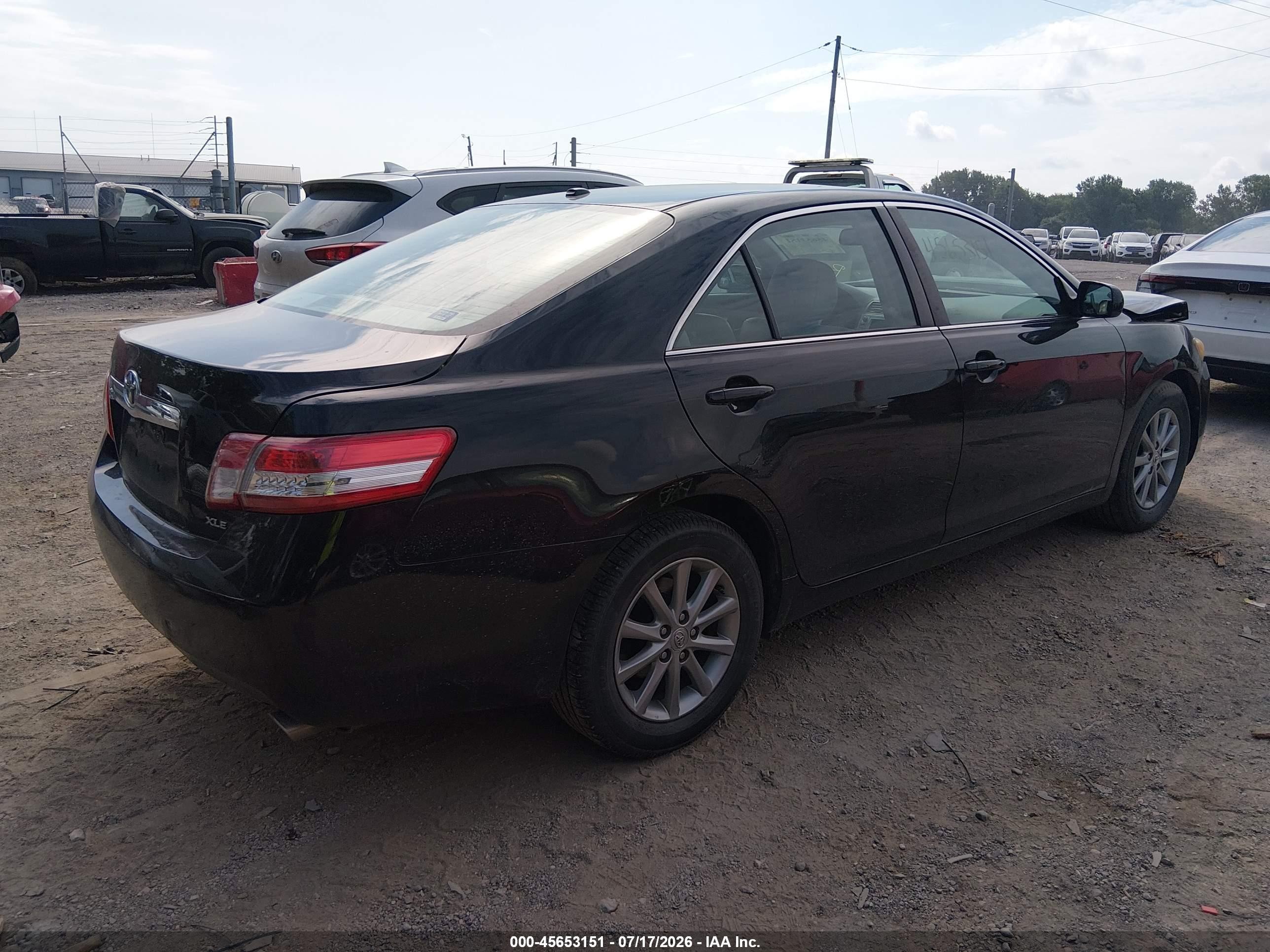 2011 Toyota Camry Xle Black vin: 4T1BF3EK5BU226108