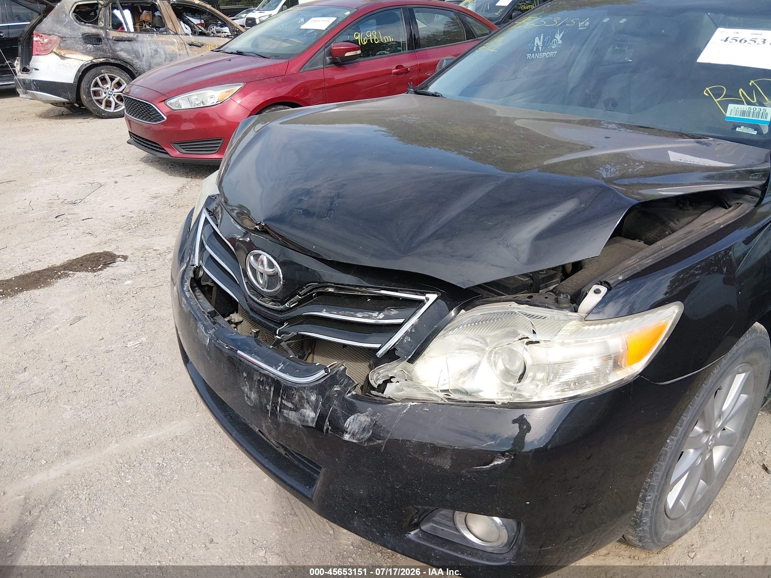 2011 Toyota Camry Xle Black vin: 4T1BF3EK5BU226108