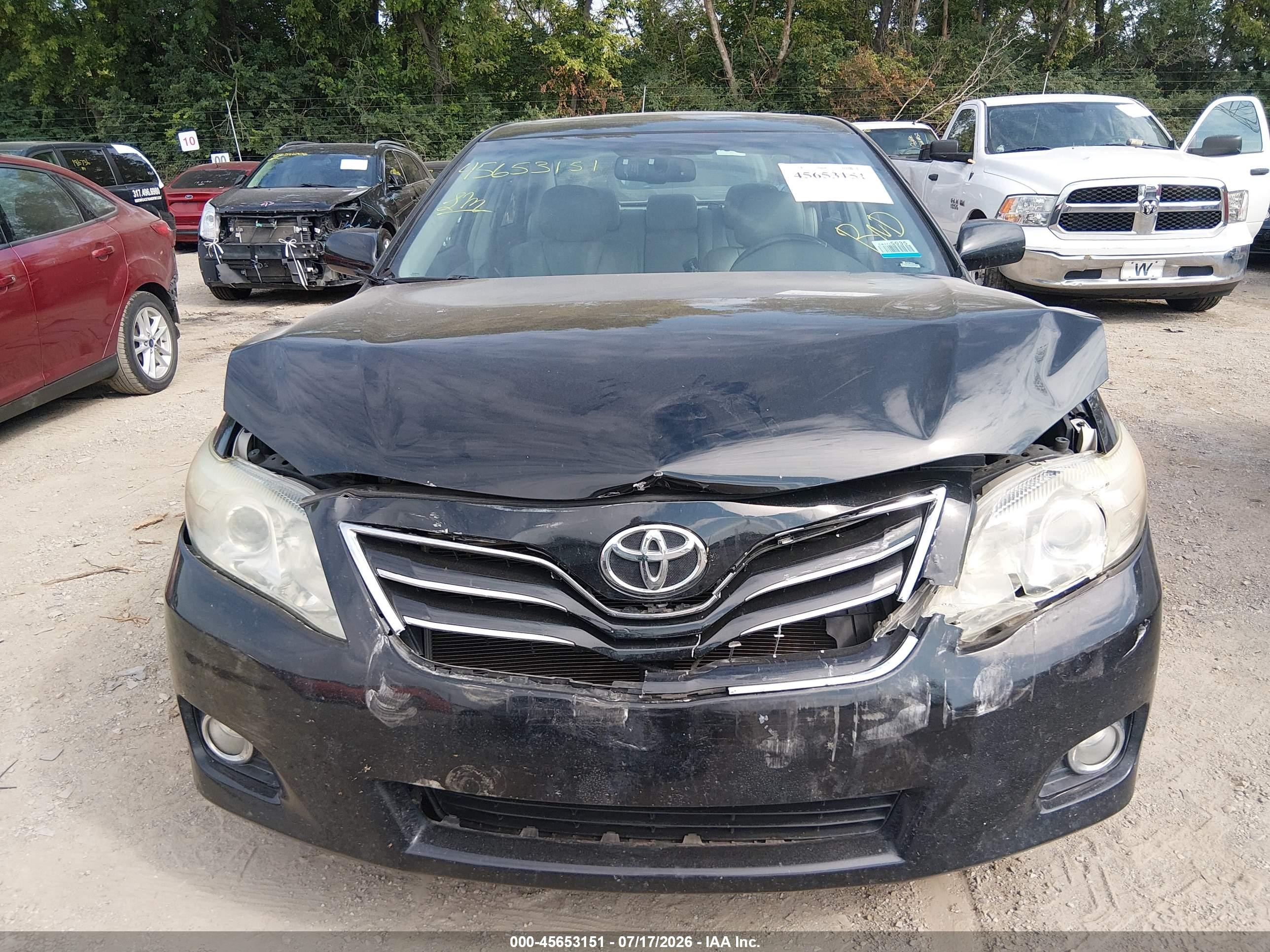 2011 Toyota Camry Xle Black vin: 4T1BF3EK5BU226108