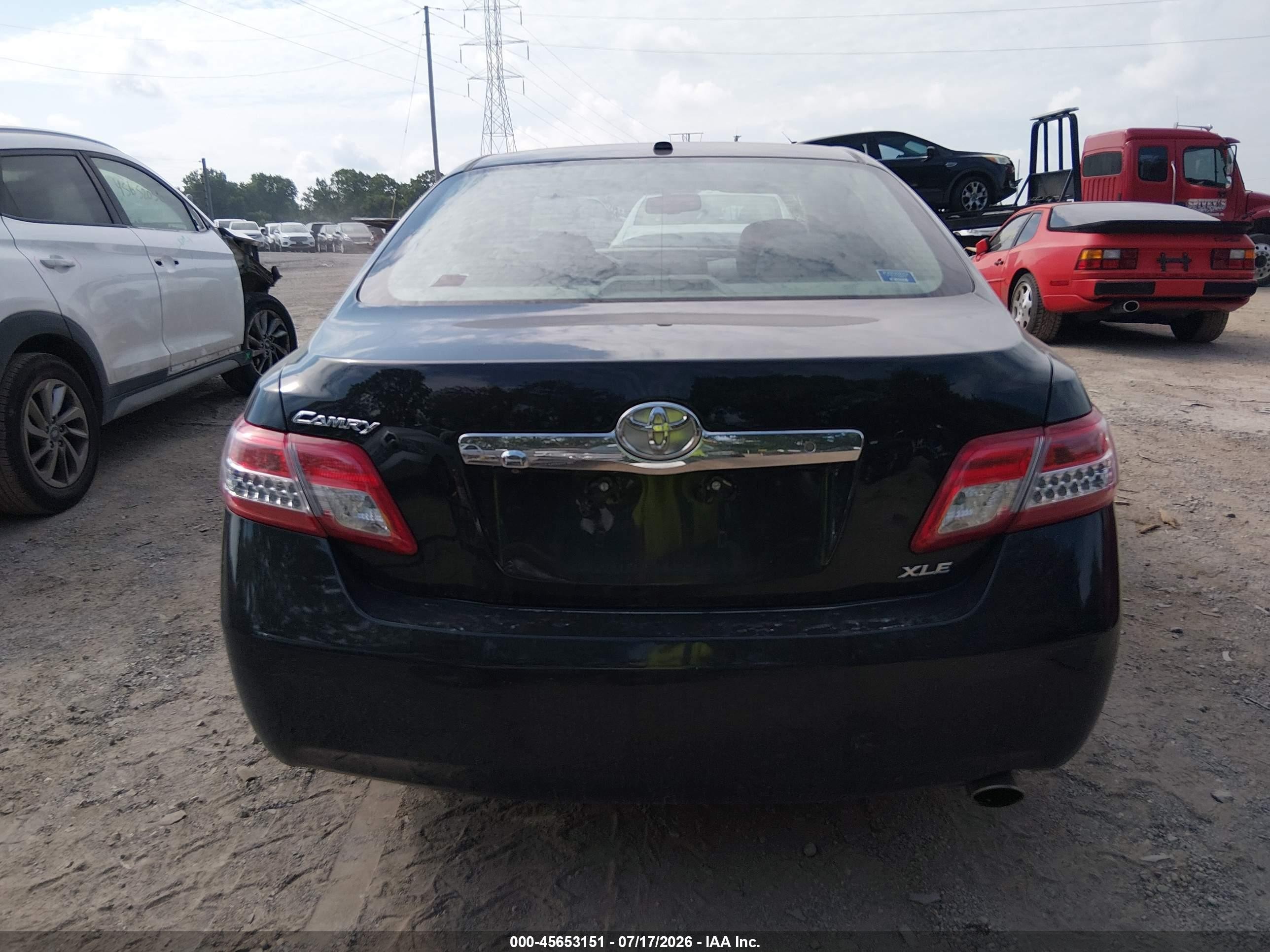 2011 Toyota Camry Xle Black vin: 4T1BF3EK5BU226108