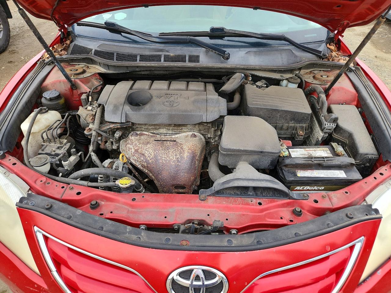 2011 Toyota Camry Le Red vin: 4T1BF3EK5BU613726