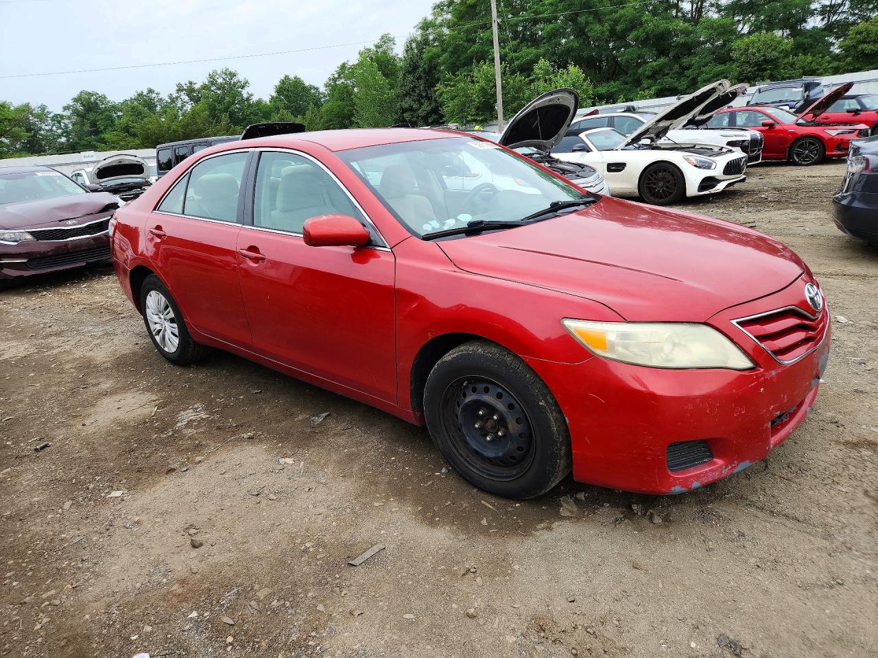 2011 Toyota Camry Le Red vin: 4T1BF3EK5BU613726